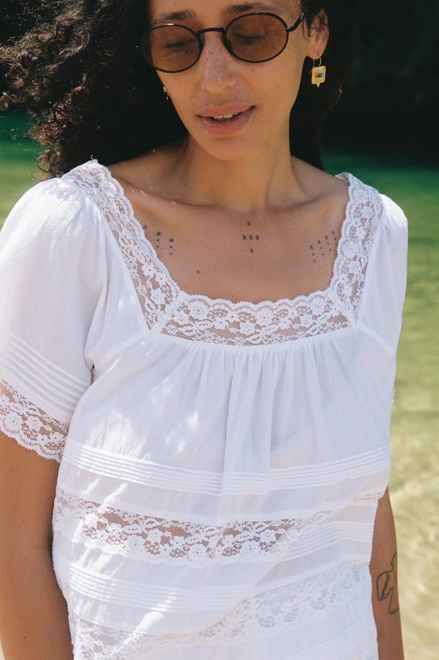 The Marlene Top | Alabaster