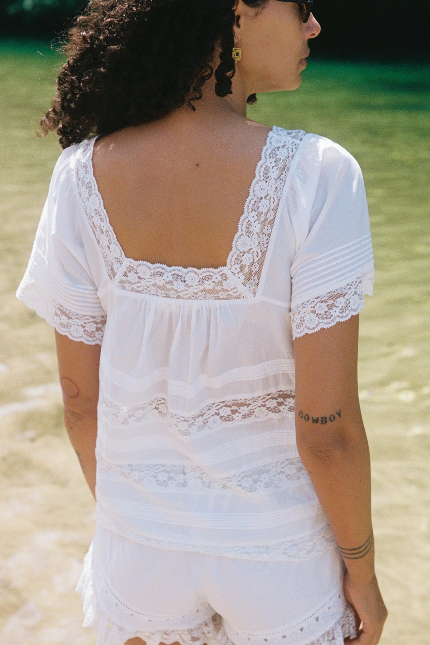 The Marlene Top | Alabaster
