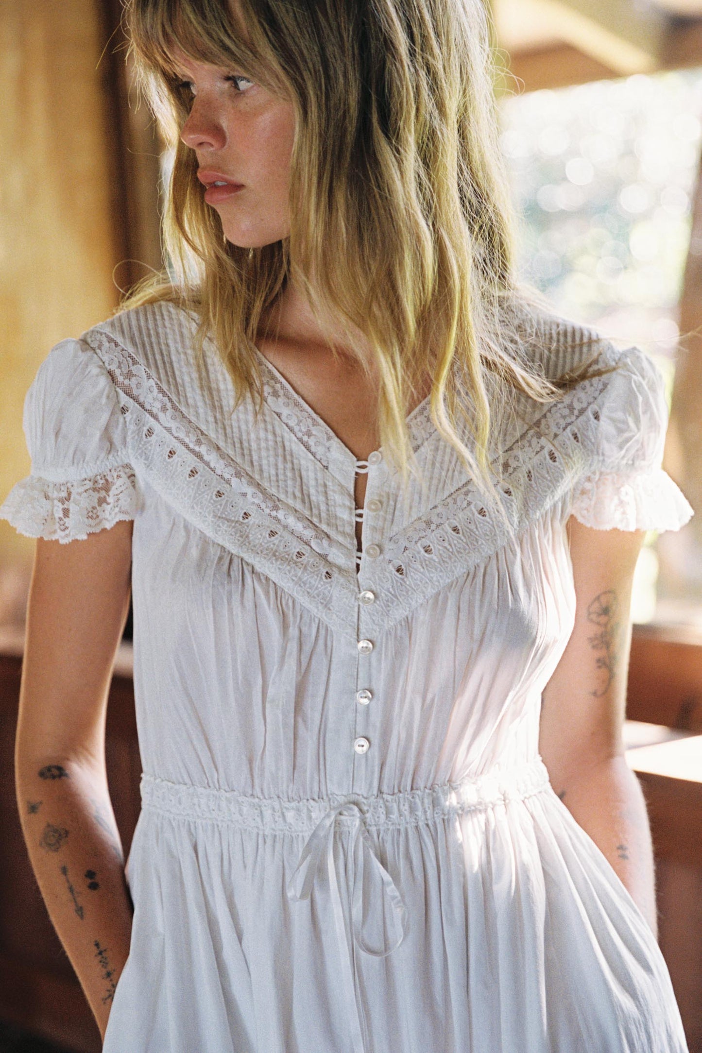 The Fatima Dress Petites | Alabaster