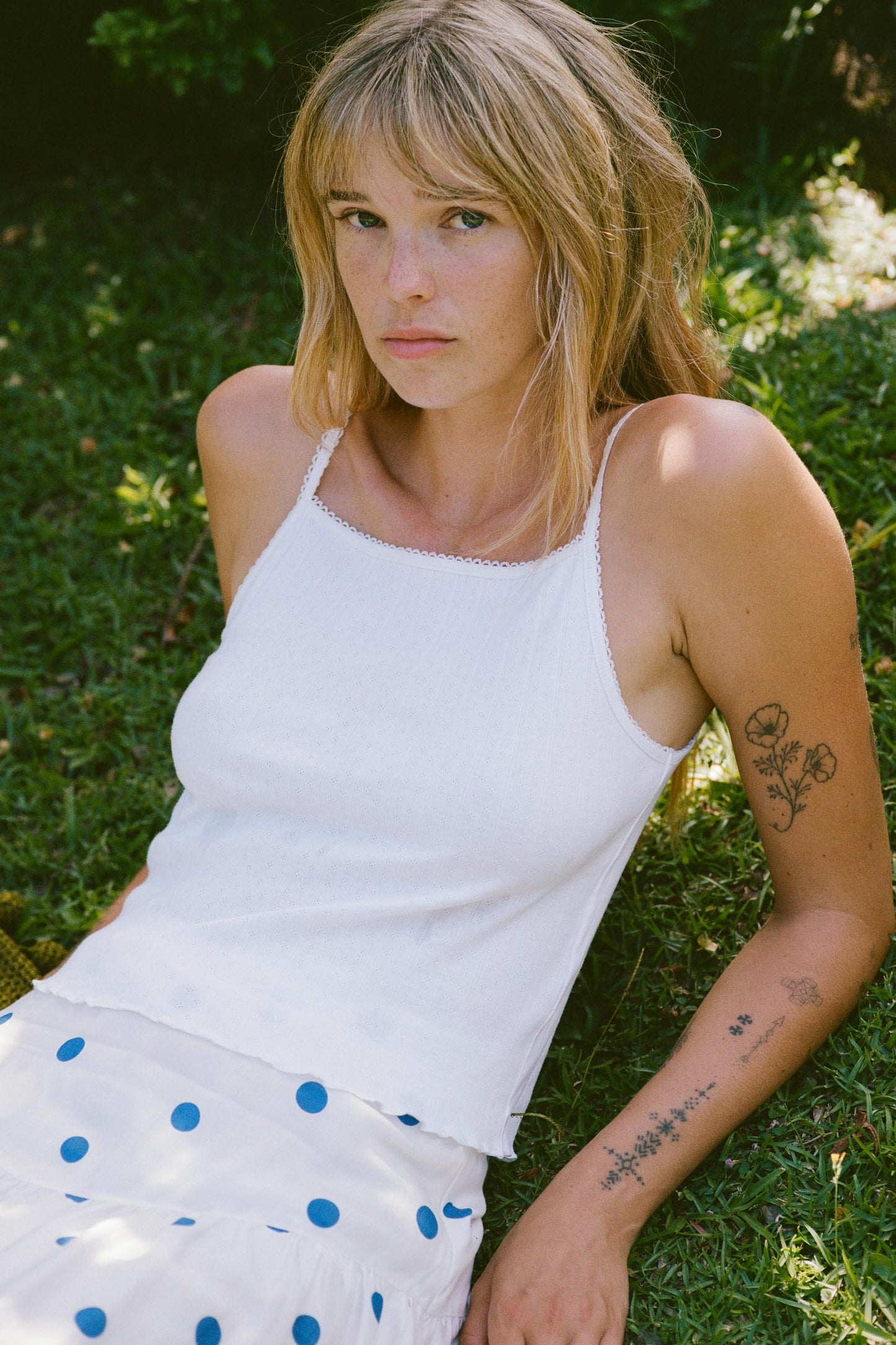 The Addie Tank | Ivory Regenerative Pointelle