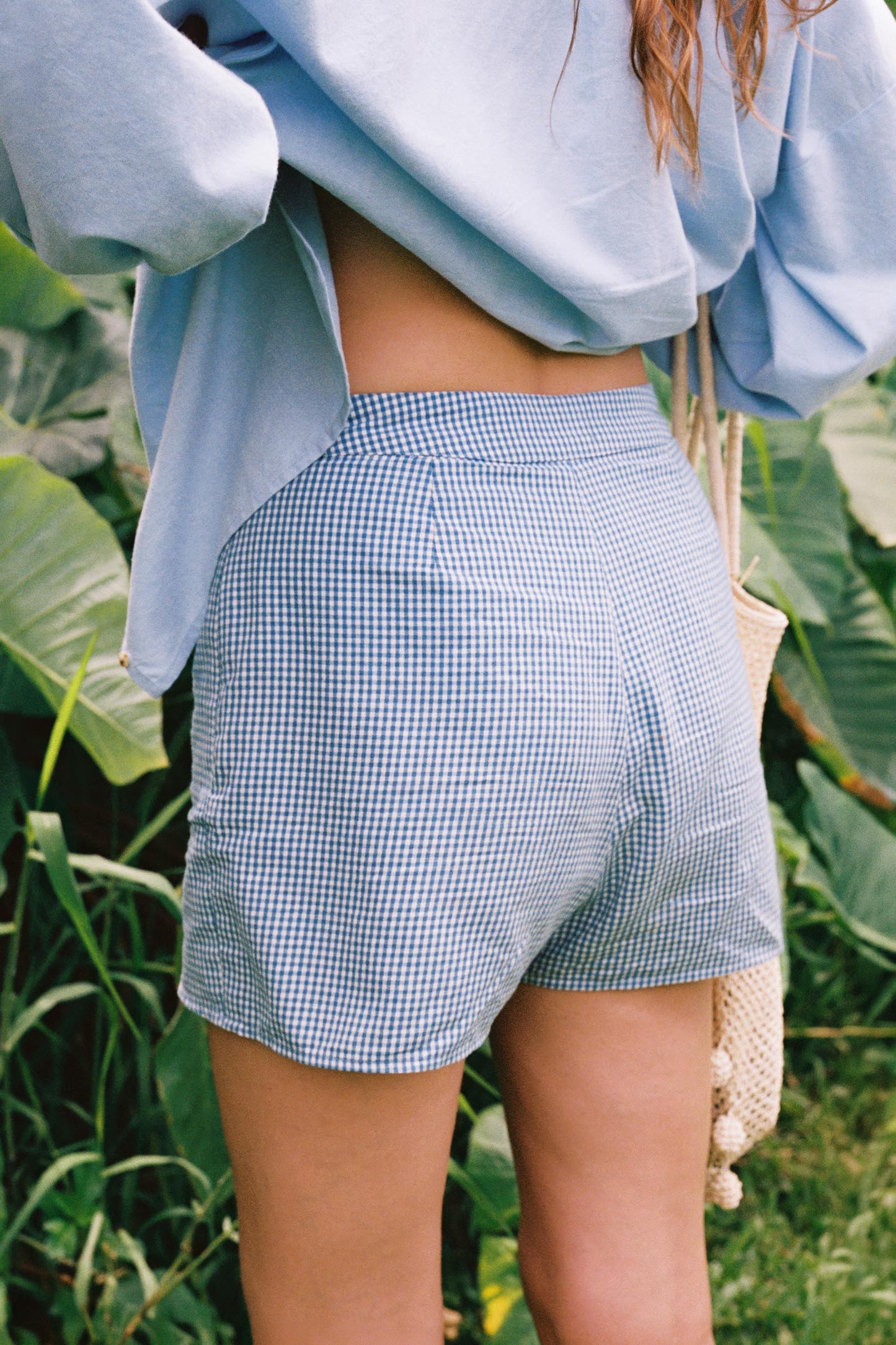 The Jaime Skort | Cornflower Gingham