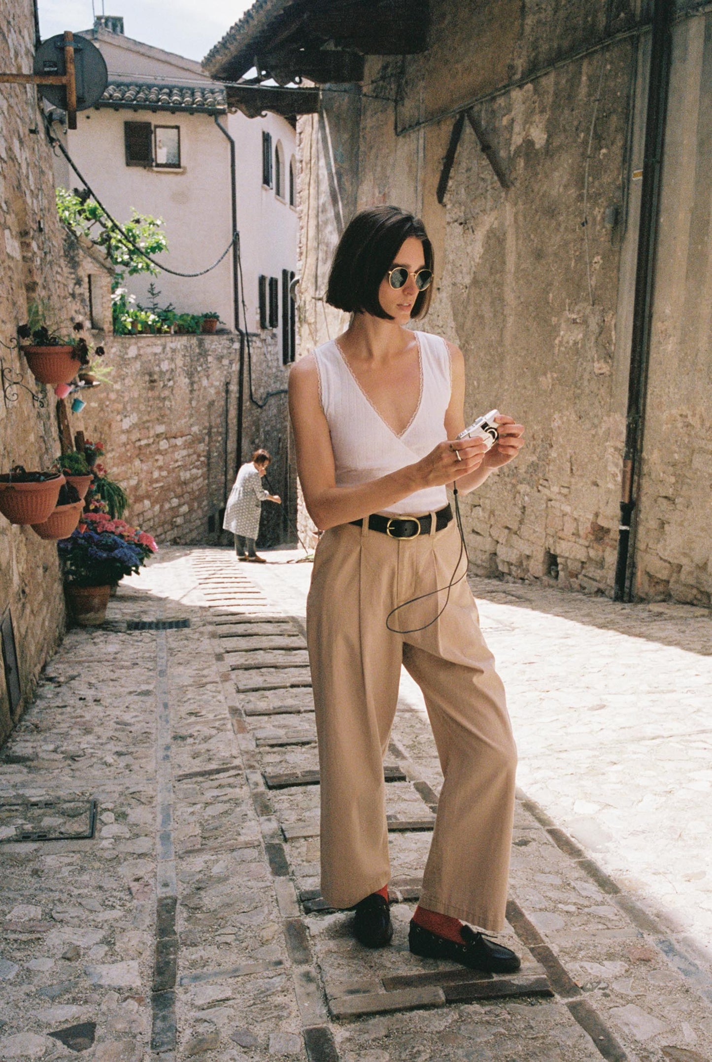 The Beth Tee | Ivory Regenerative Pointelle