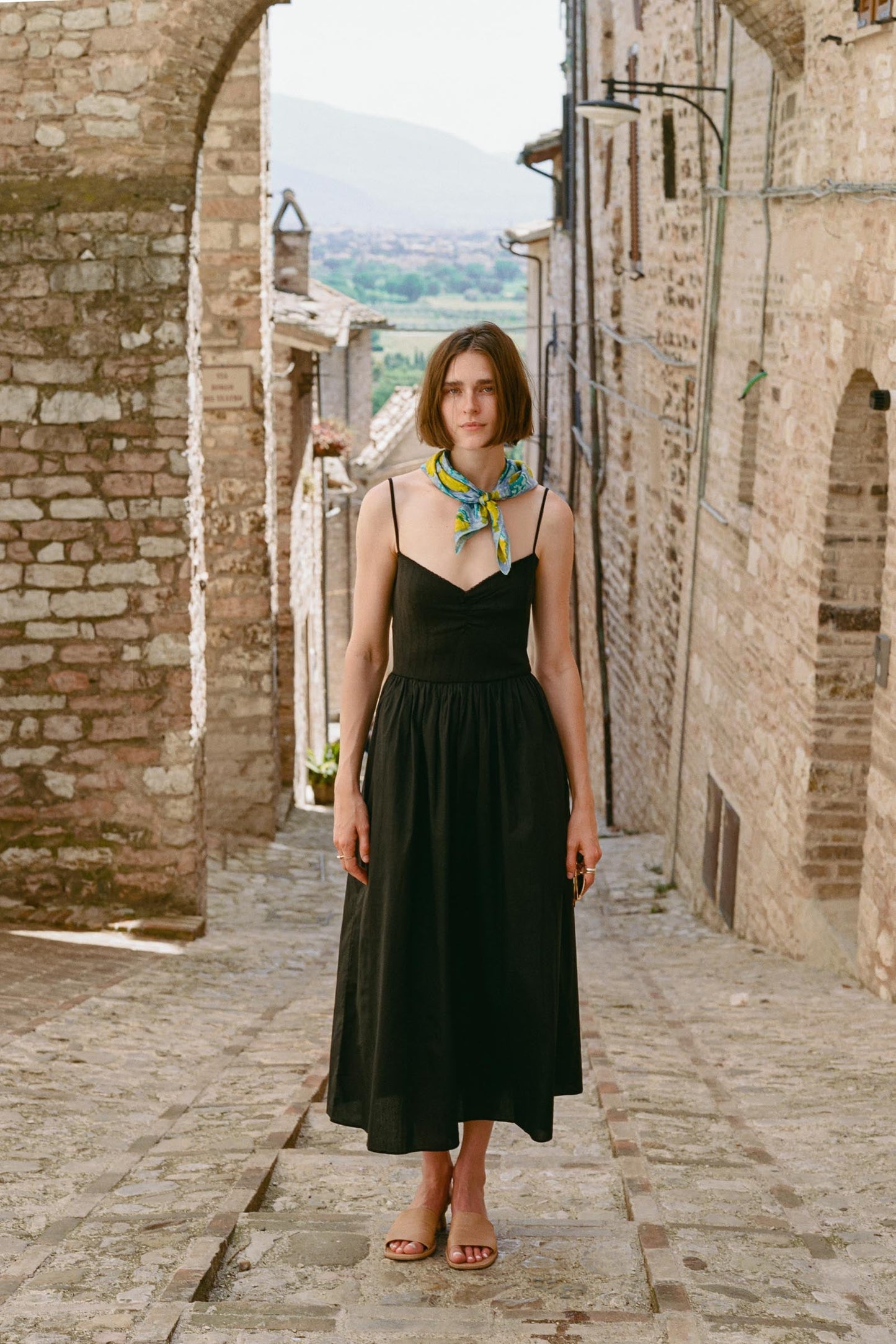 The Bernice Dress | Noir Regenerative Pointelle