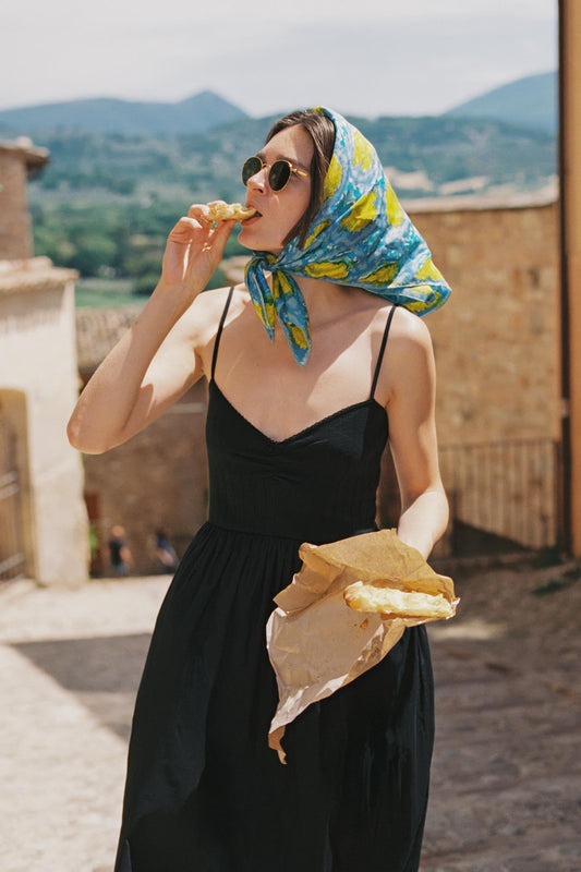 The Bernice Dress | Noir Regenerative Pointelle