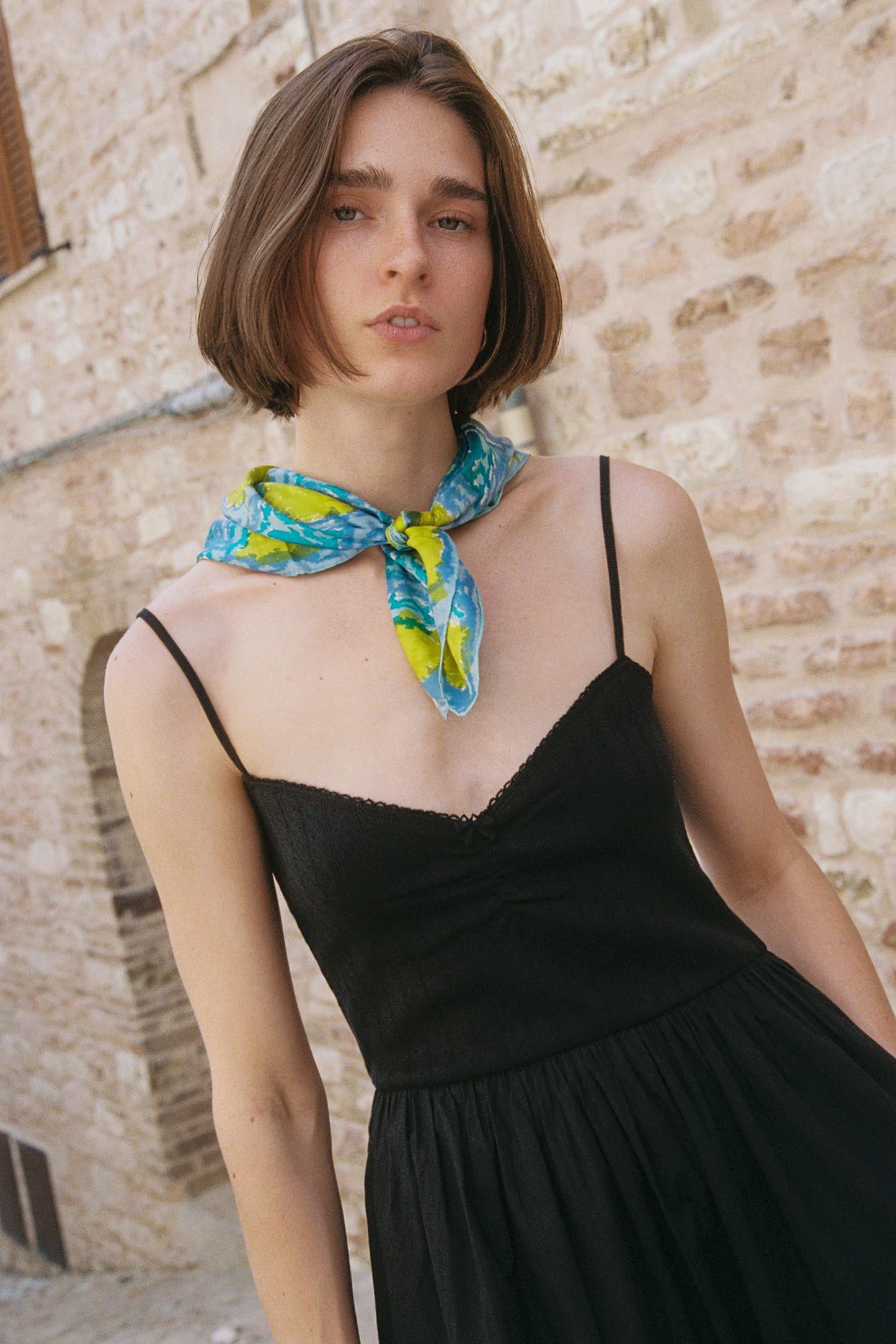 The Bernice Dress | Noir Regenerative Pointelle