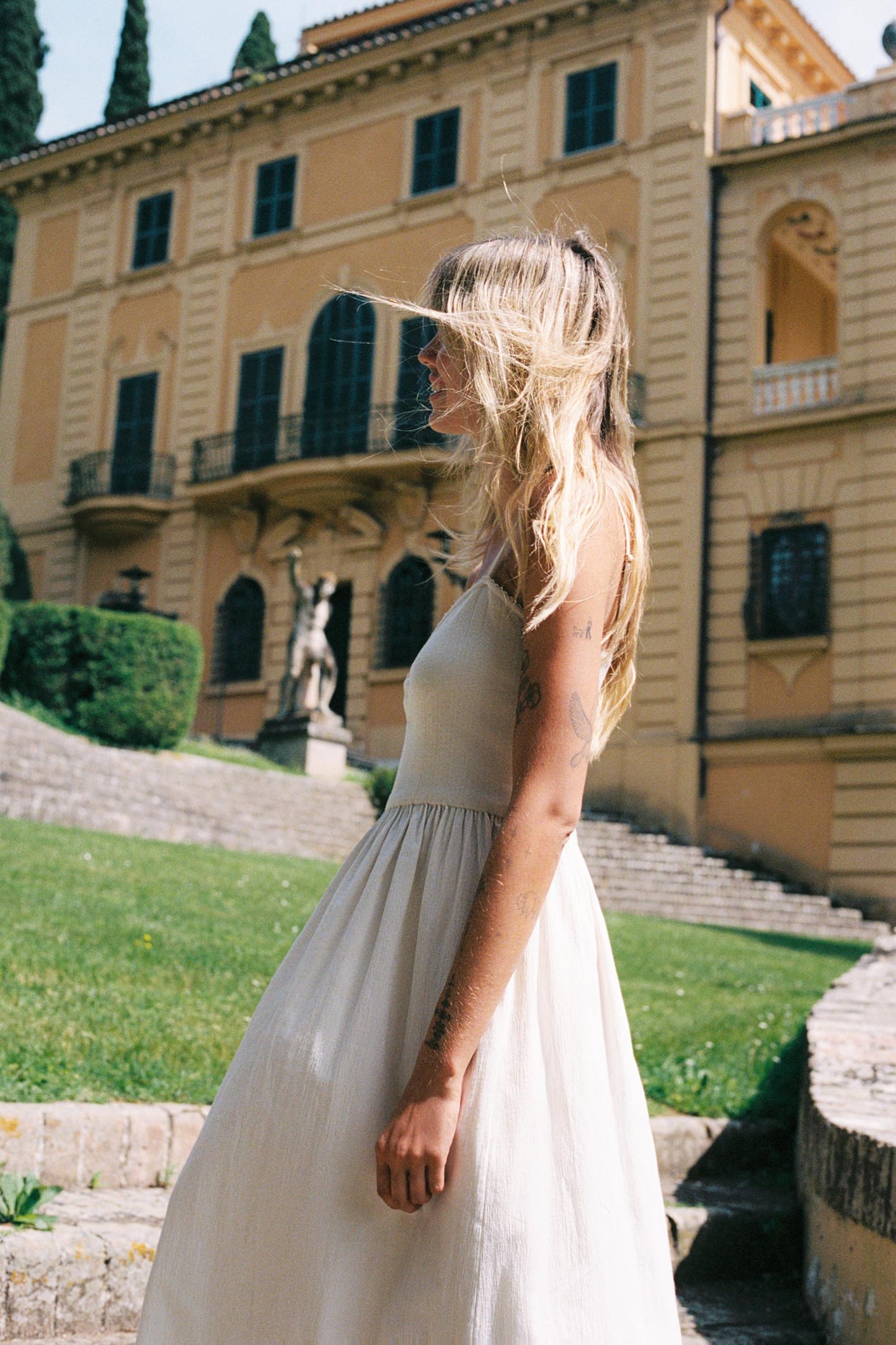 The Bernice Dress | Natural Regenerative Pointelle