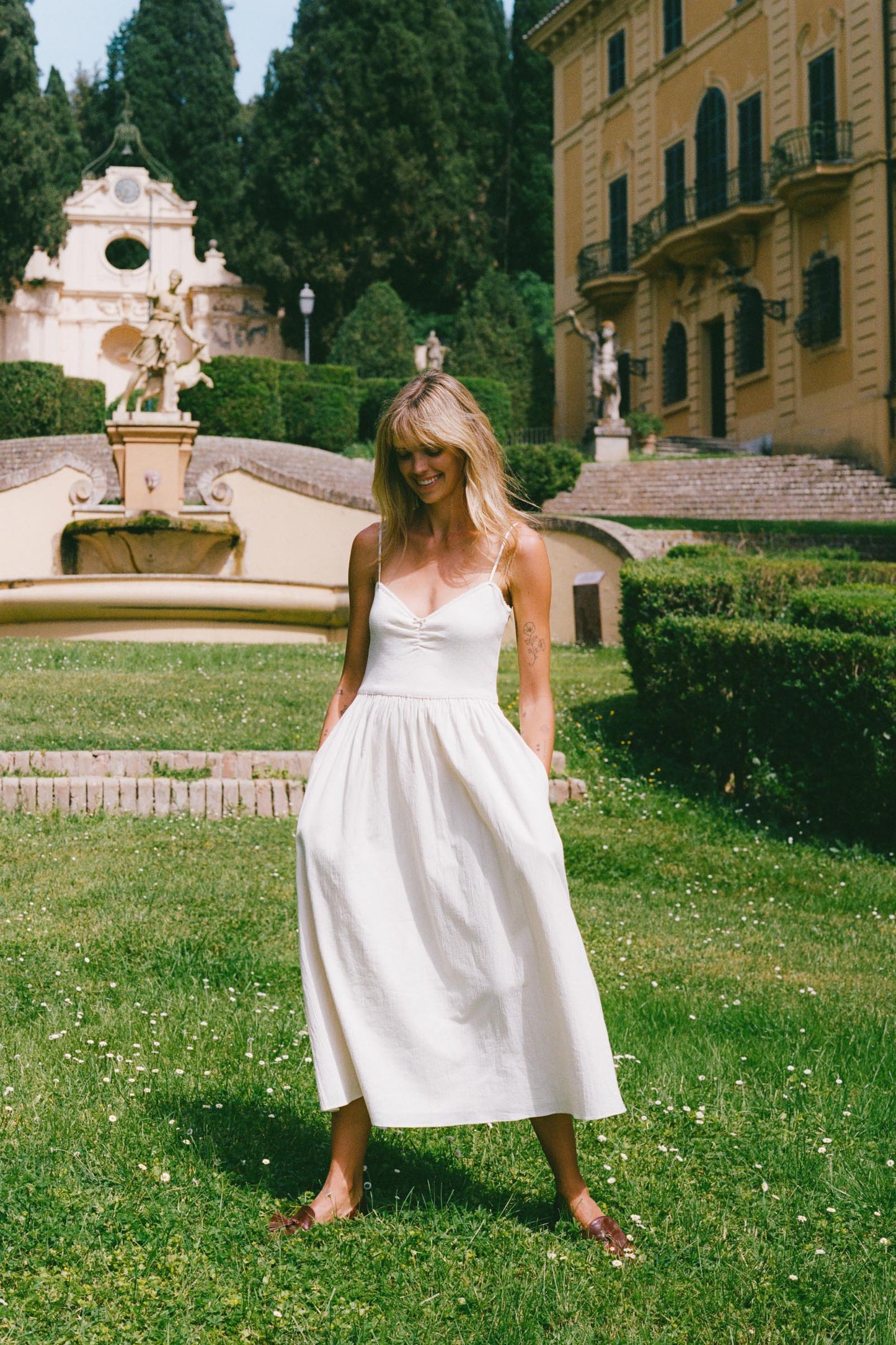 The Bernice Dress | Natural Regenerative Pointelle