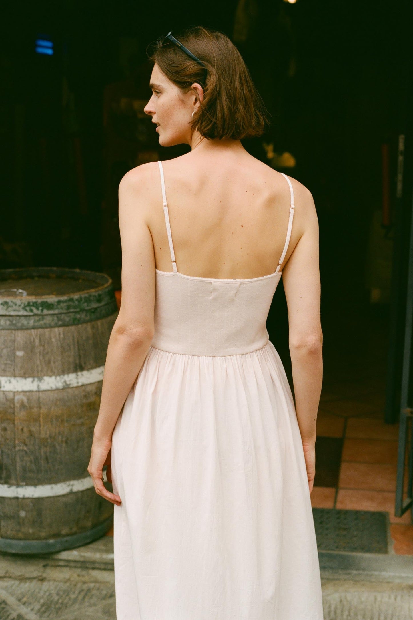 The Bernice Dress | Petal Pink Regenerative Pointelle