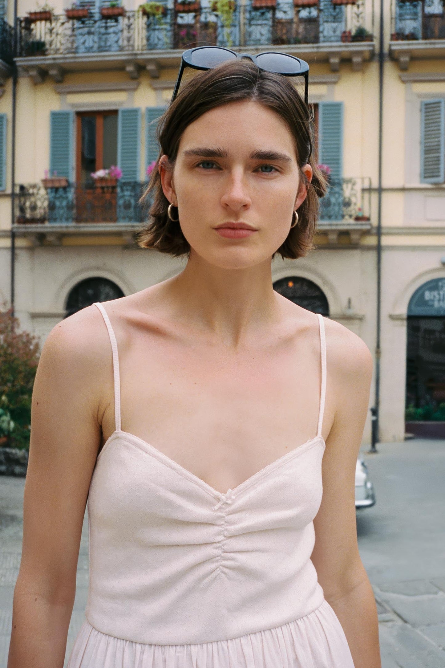 The Bernice Dress | Petal Pink Regenerative Pointelle