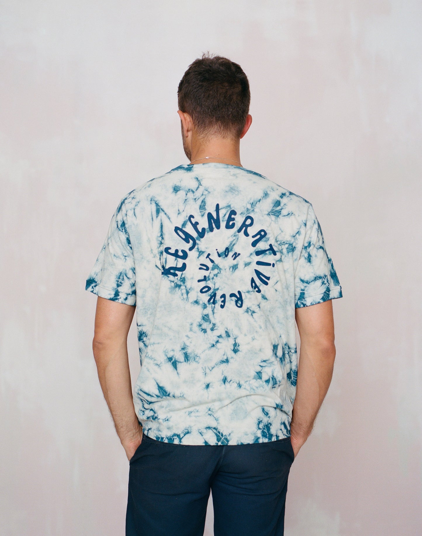 The Regenerative Tee | Indigo Tie Dyed