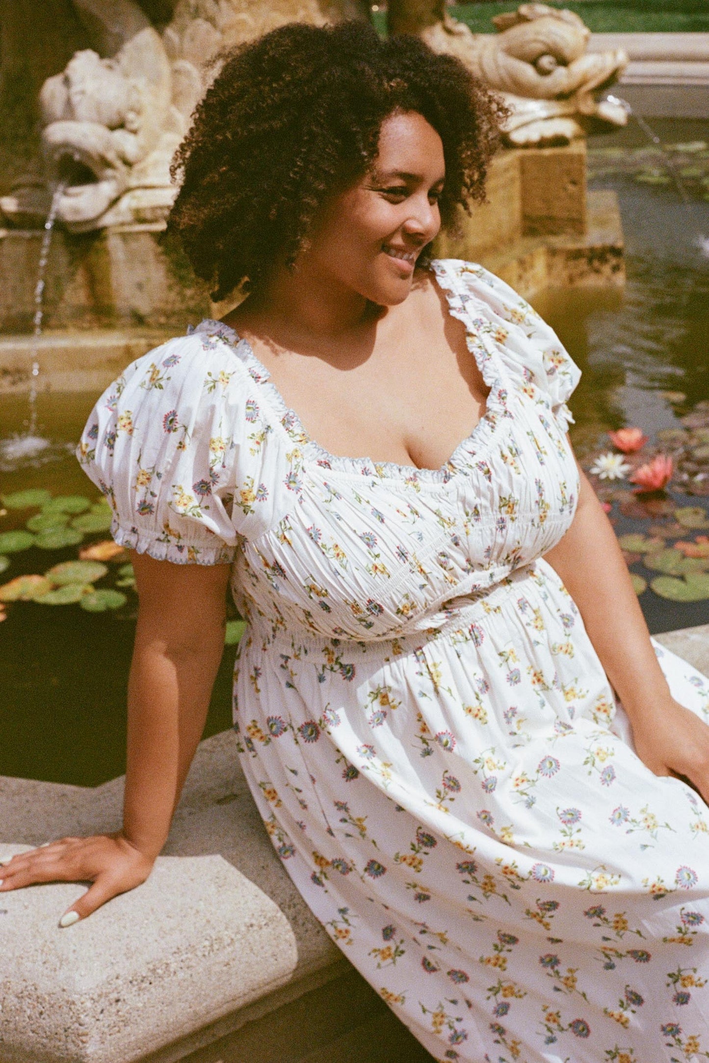 The Matilde Dress Extended | Alabaster Daisy