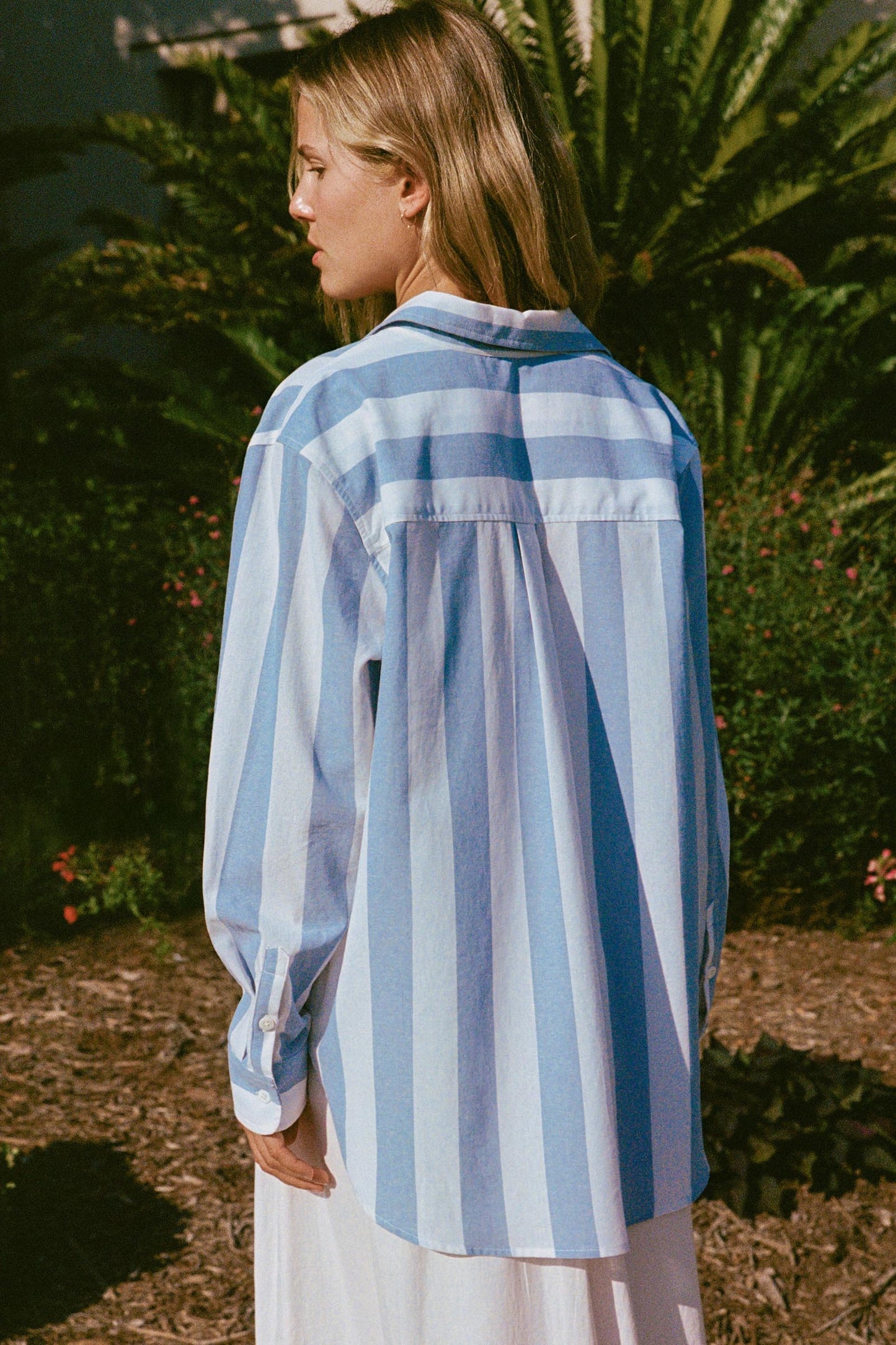 The Mirren Shirt | Blue Stripe