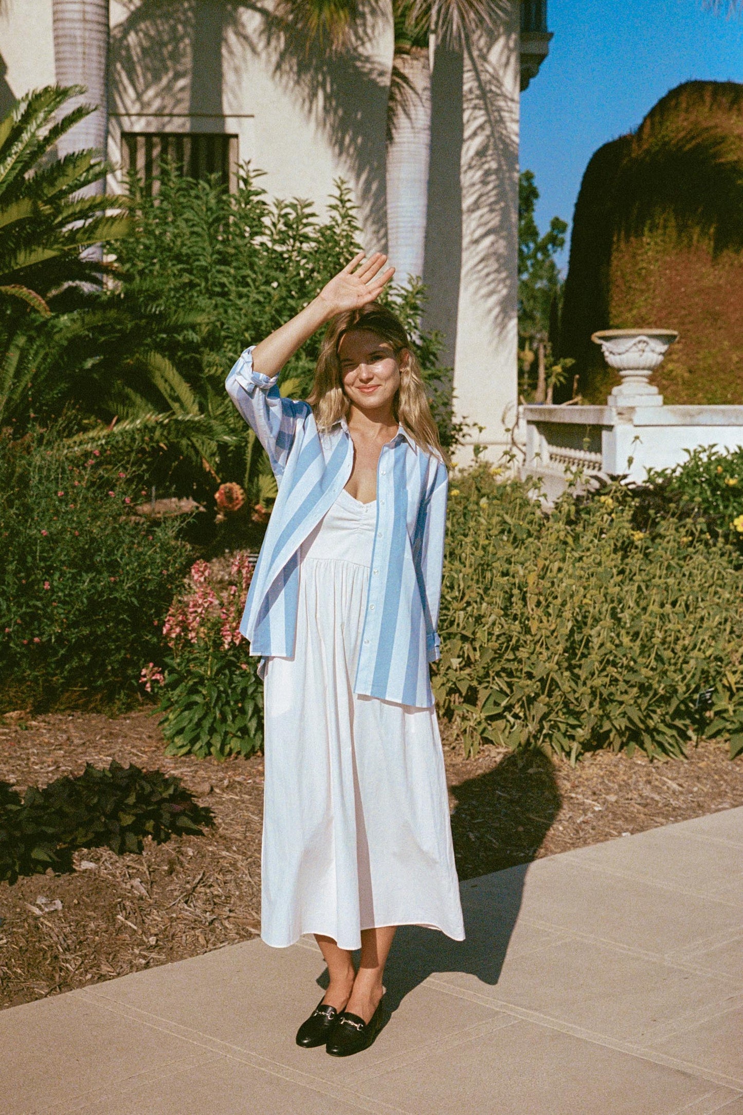 The Mirren Shirt | Blue Stripe
