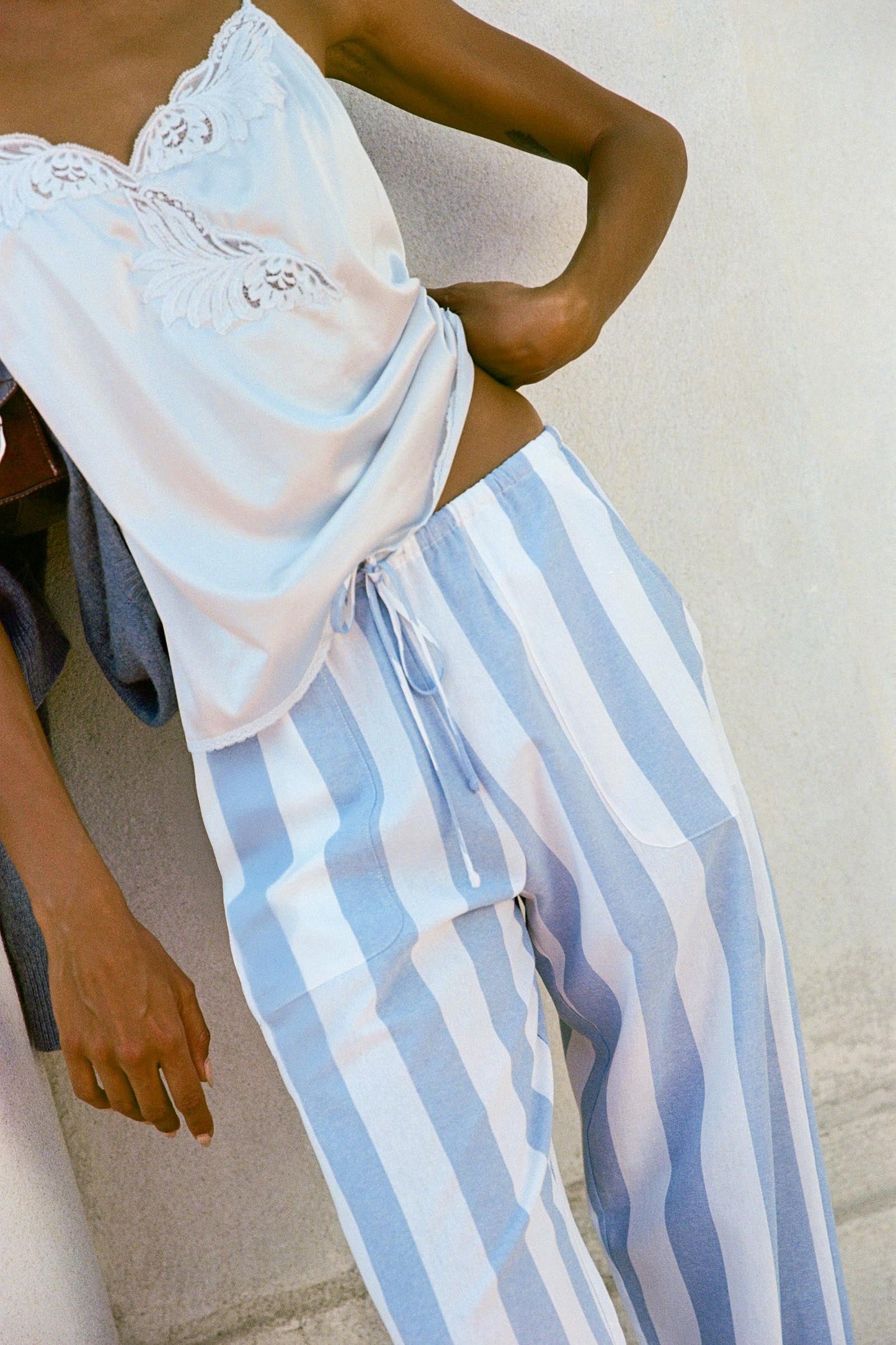 The Taavi Pant | Blue Stripe