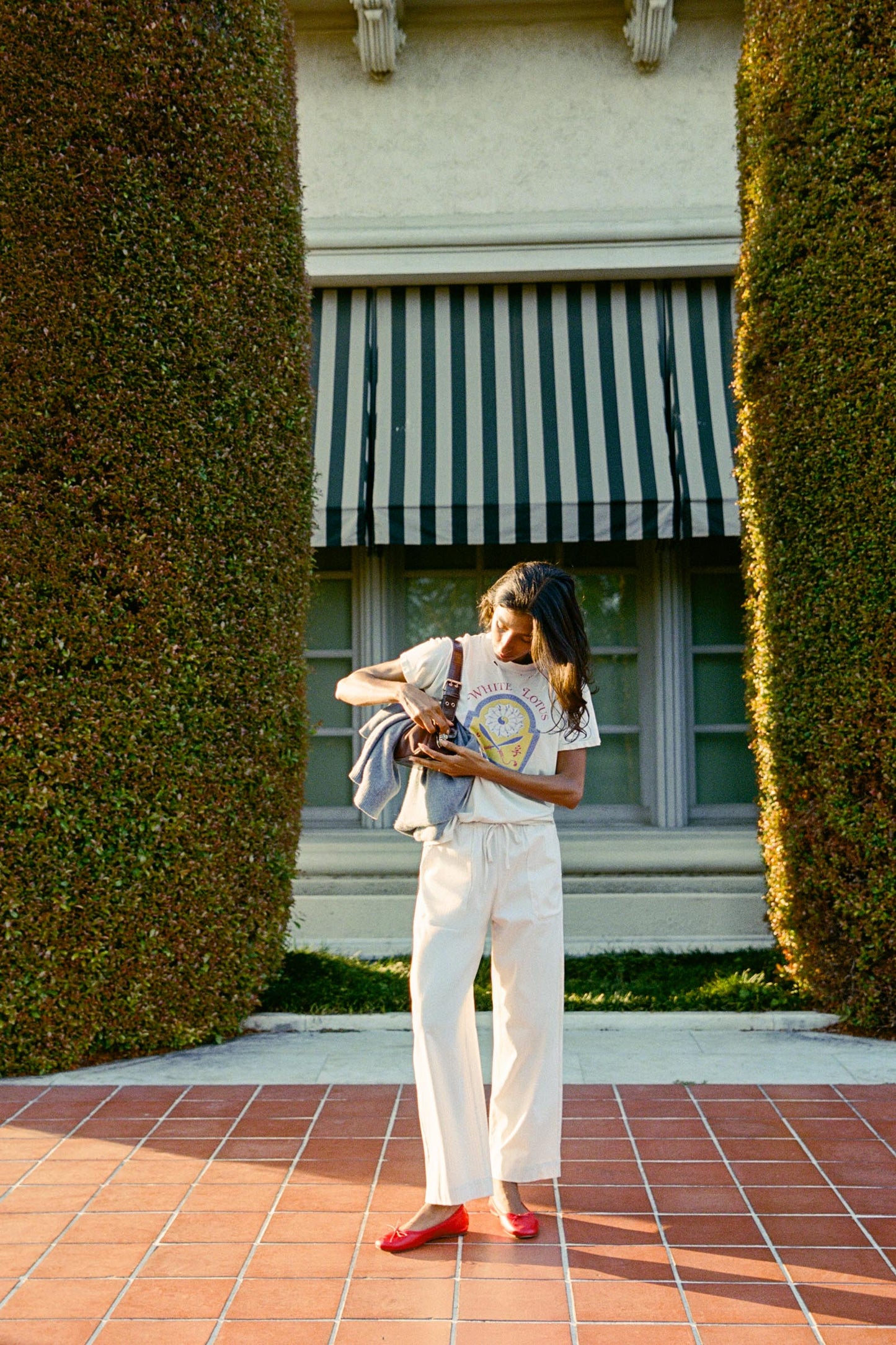 The Taavi Pant | Alabaster Pinstripe