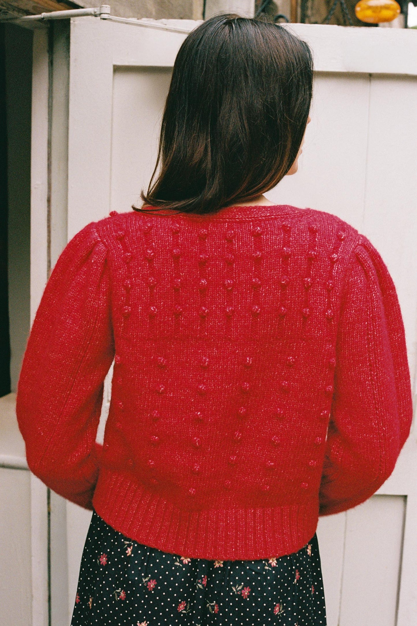 The Gigi Cardigan | Candy Apple Red