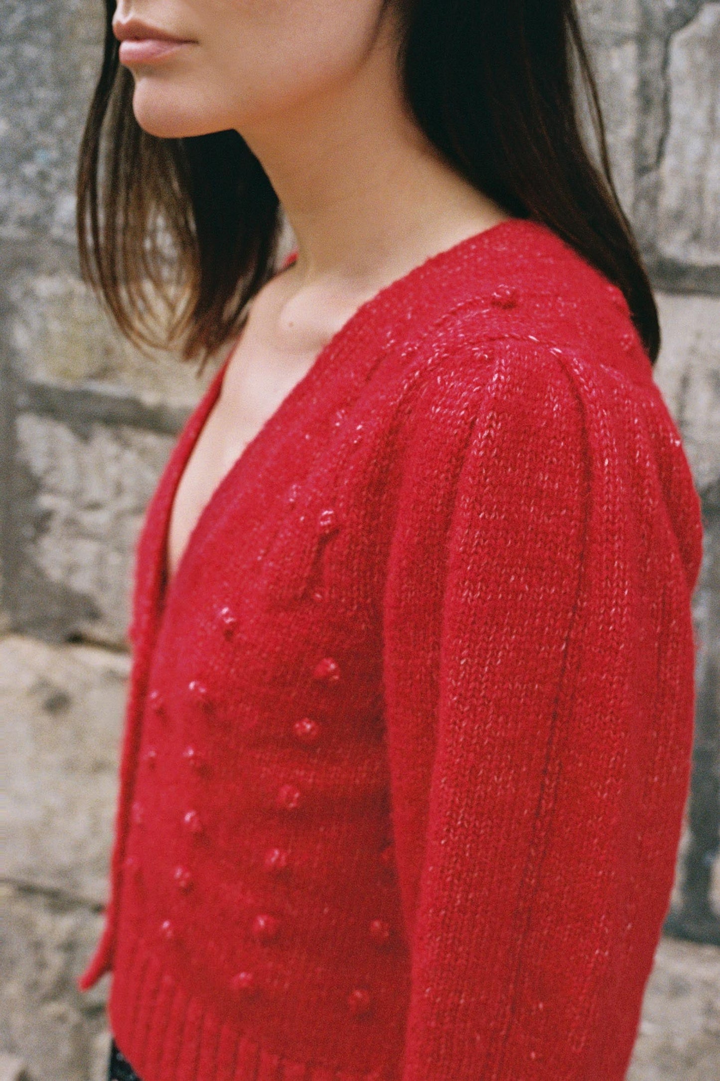 The Gigi Cardigan | Candy Apple Red
