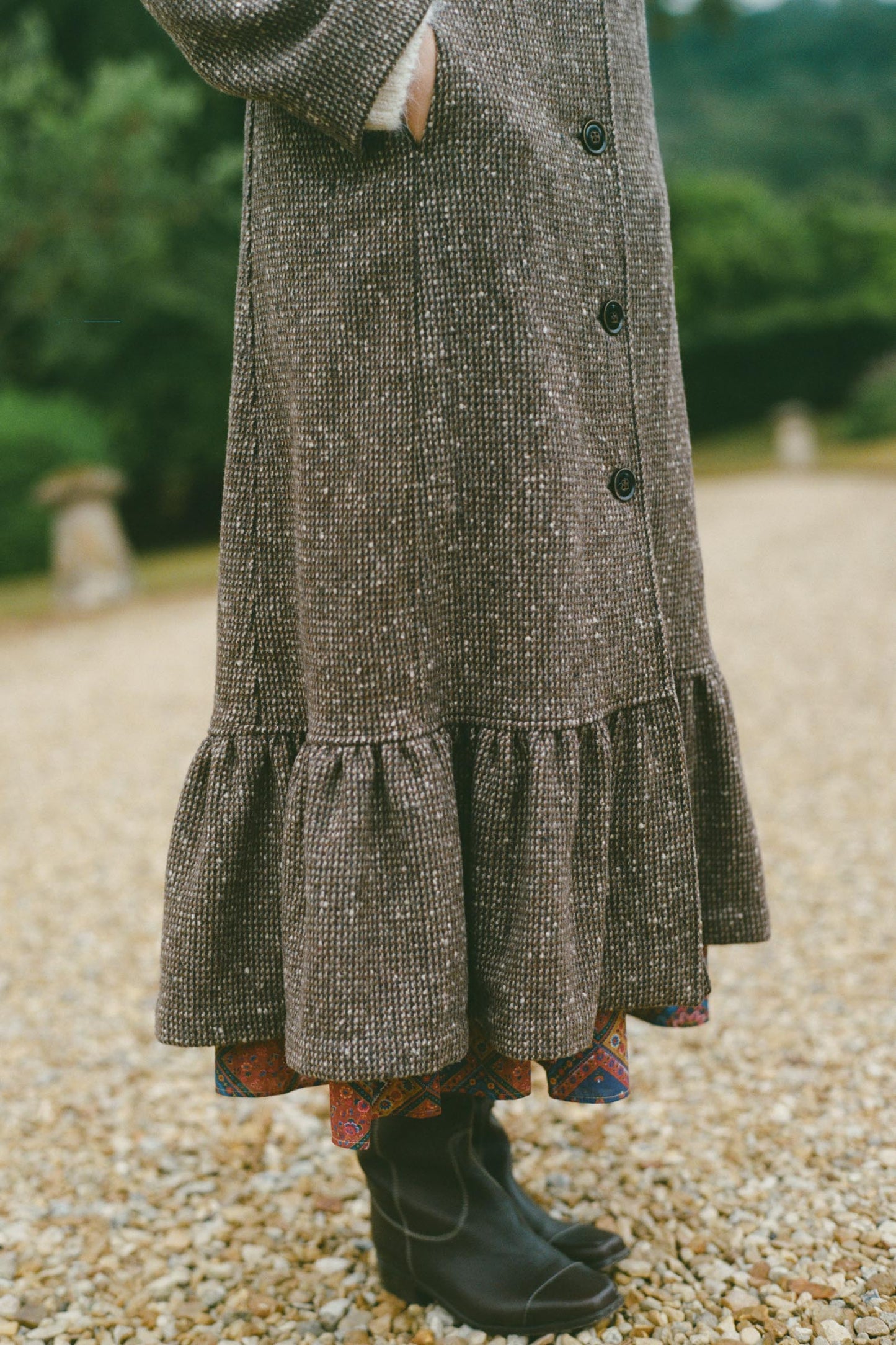 The Lennox Coat | Chocolate Tweed