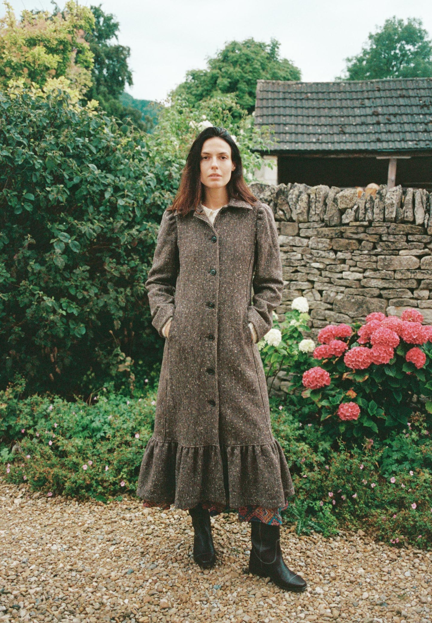 The Lennox Coat | Chocolate Tweed