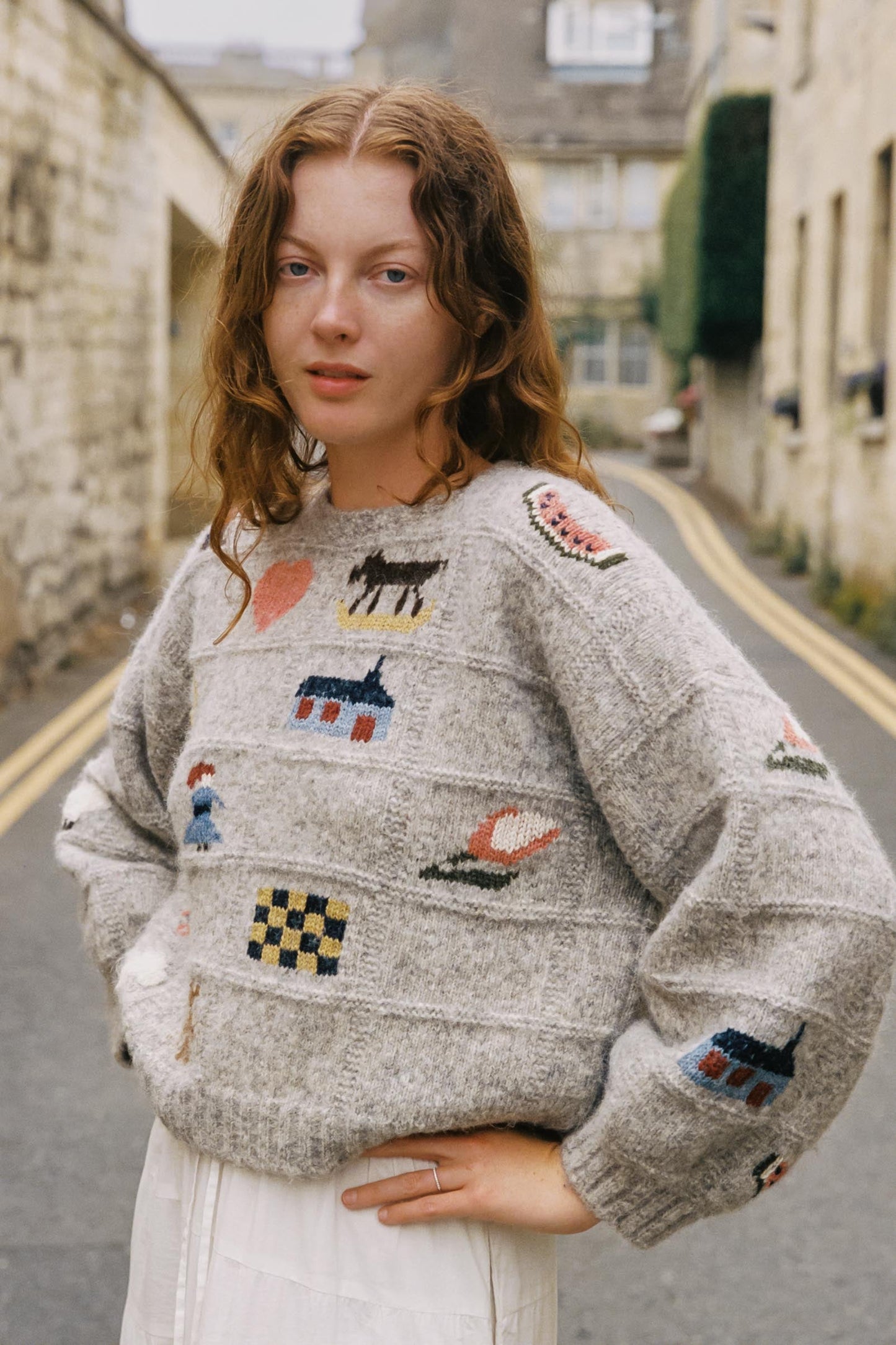 The Enid Sweater | Earl Grey