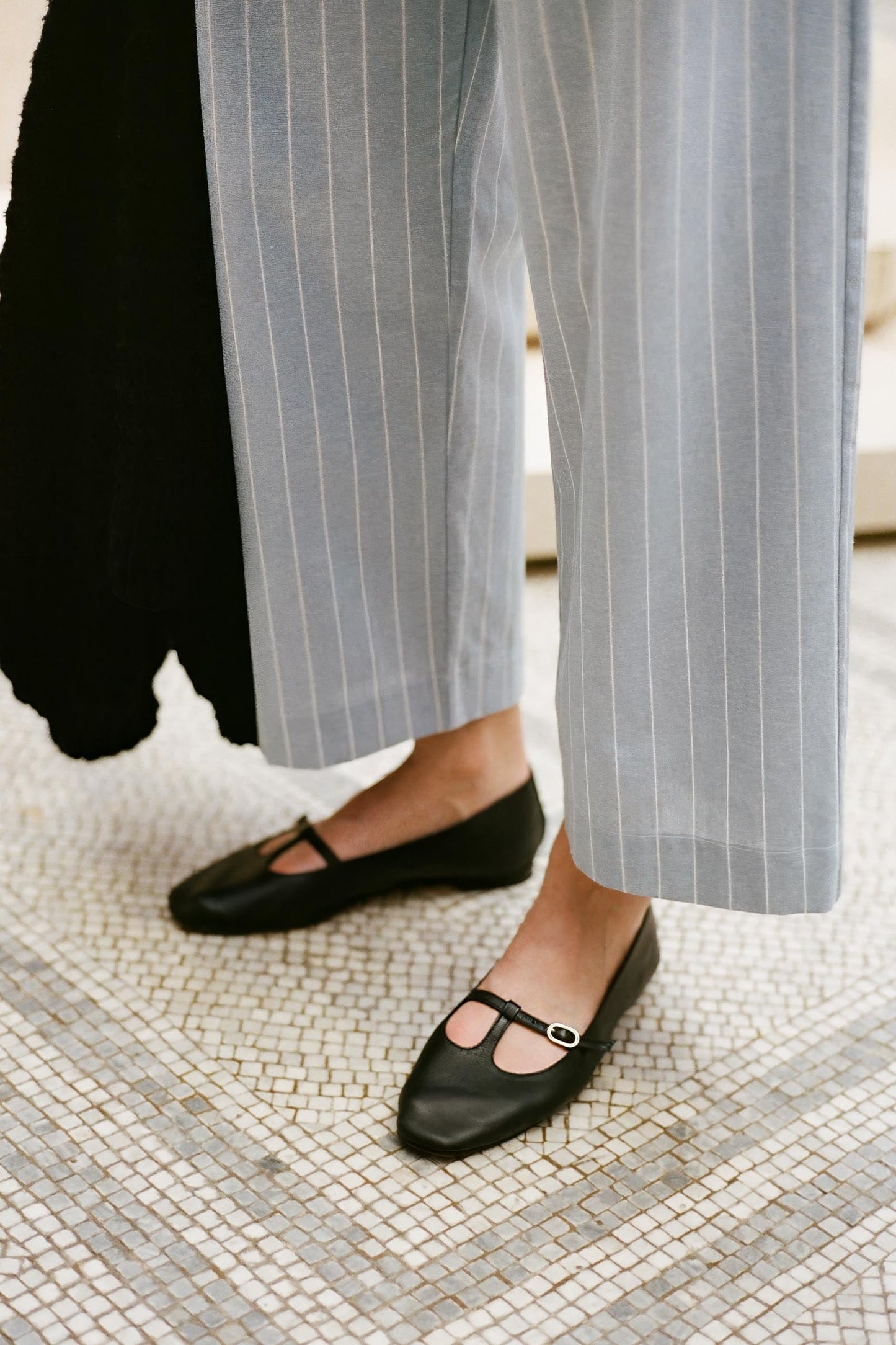 The Ballerina T-Strap| Nero