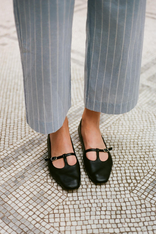 The Ballerina T-Strap| Nero