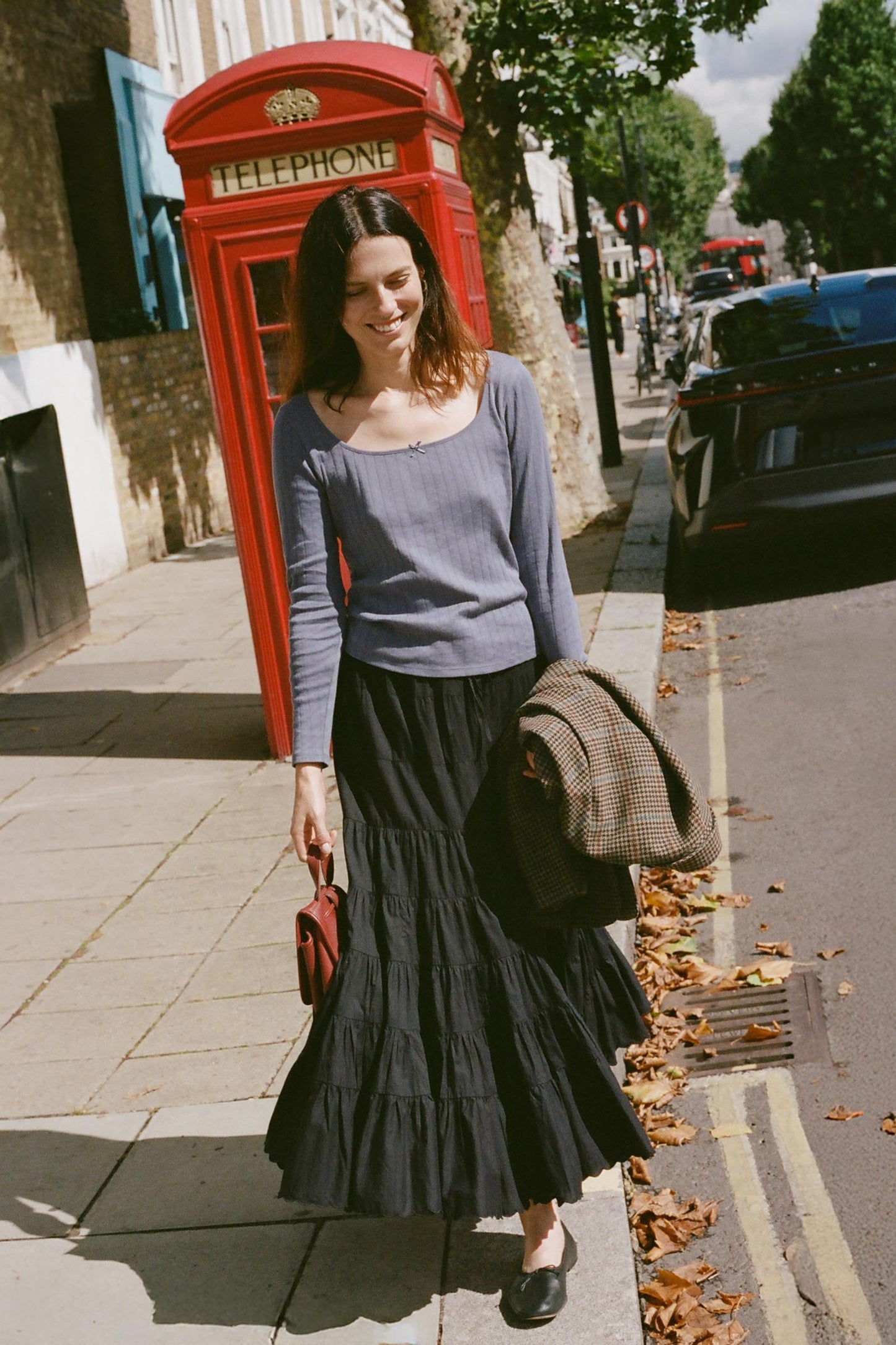 The Lita Tee | Slate Regenerative Pointelle