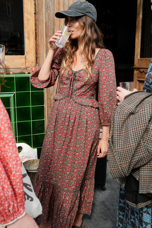 The Narcissa Dress | Evergreen Apple Harvest