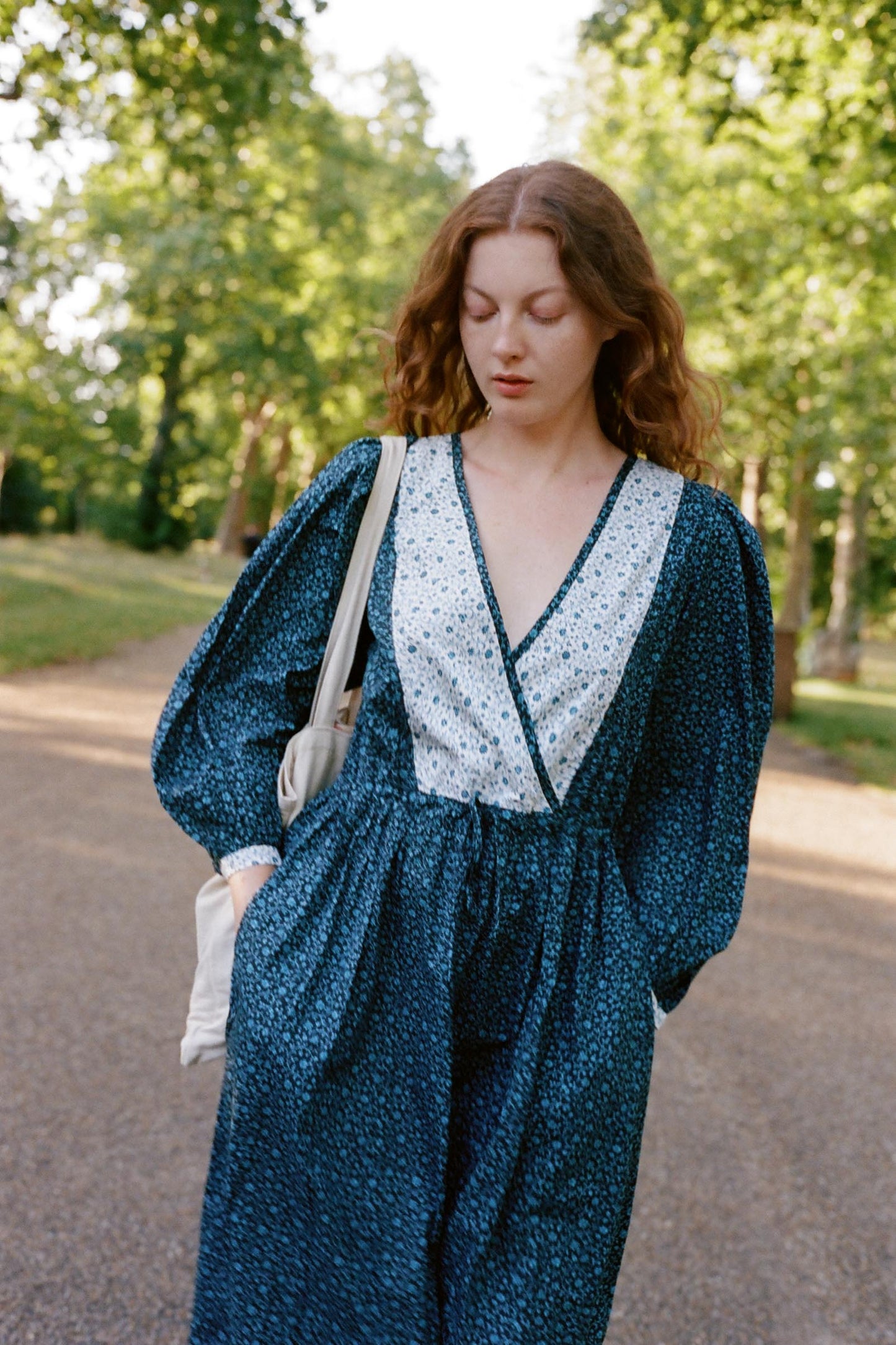 The Azure Dress | Chrysanthemum Vine