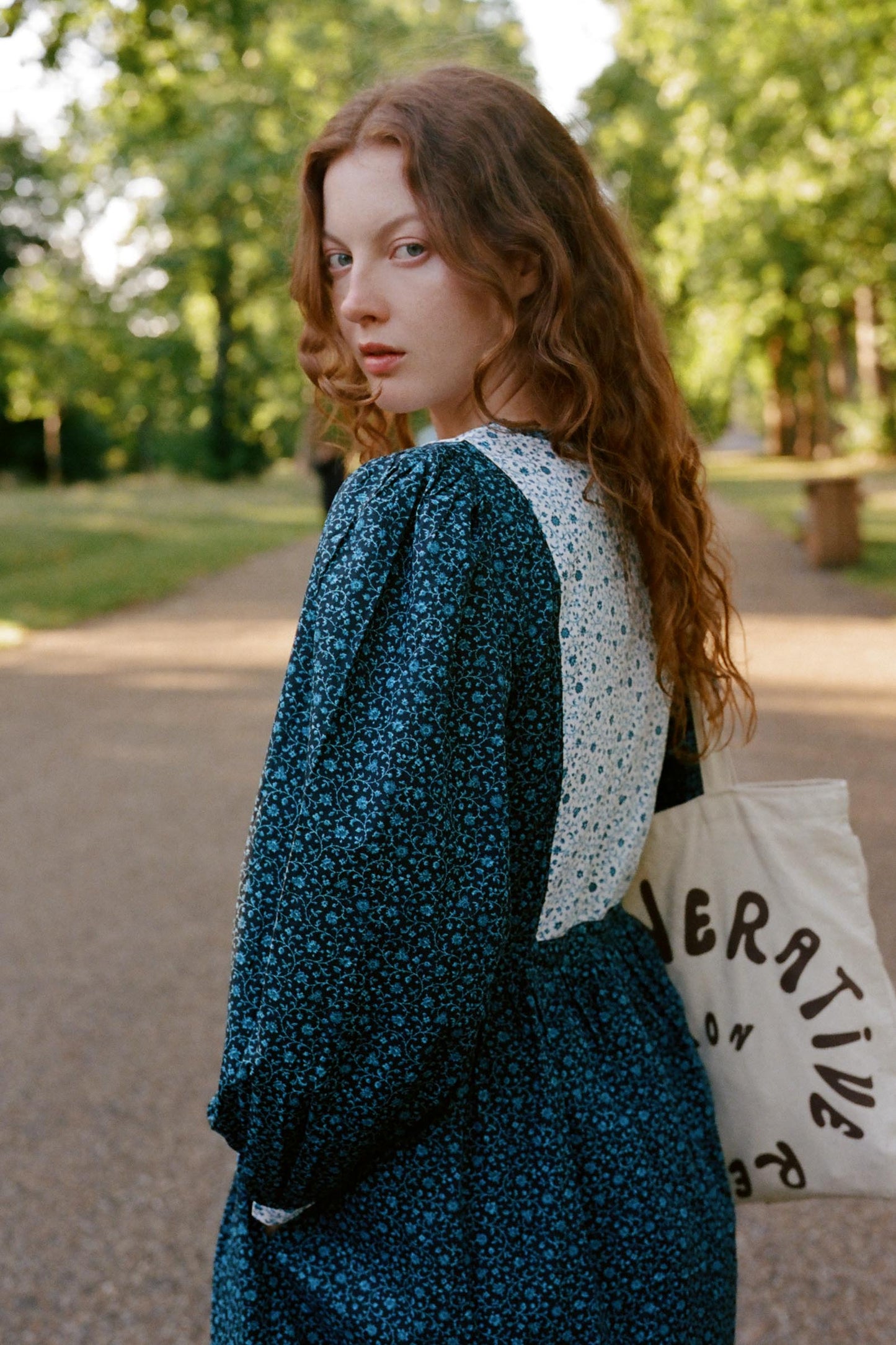 The Azure Dress | Chrysanthemum Vine