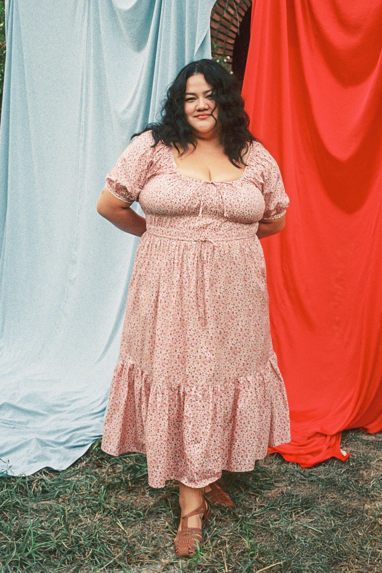 The Brynne Dress Extended | Maroon Calico