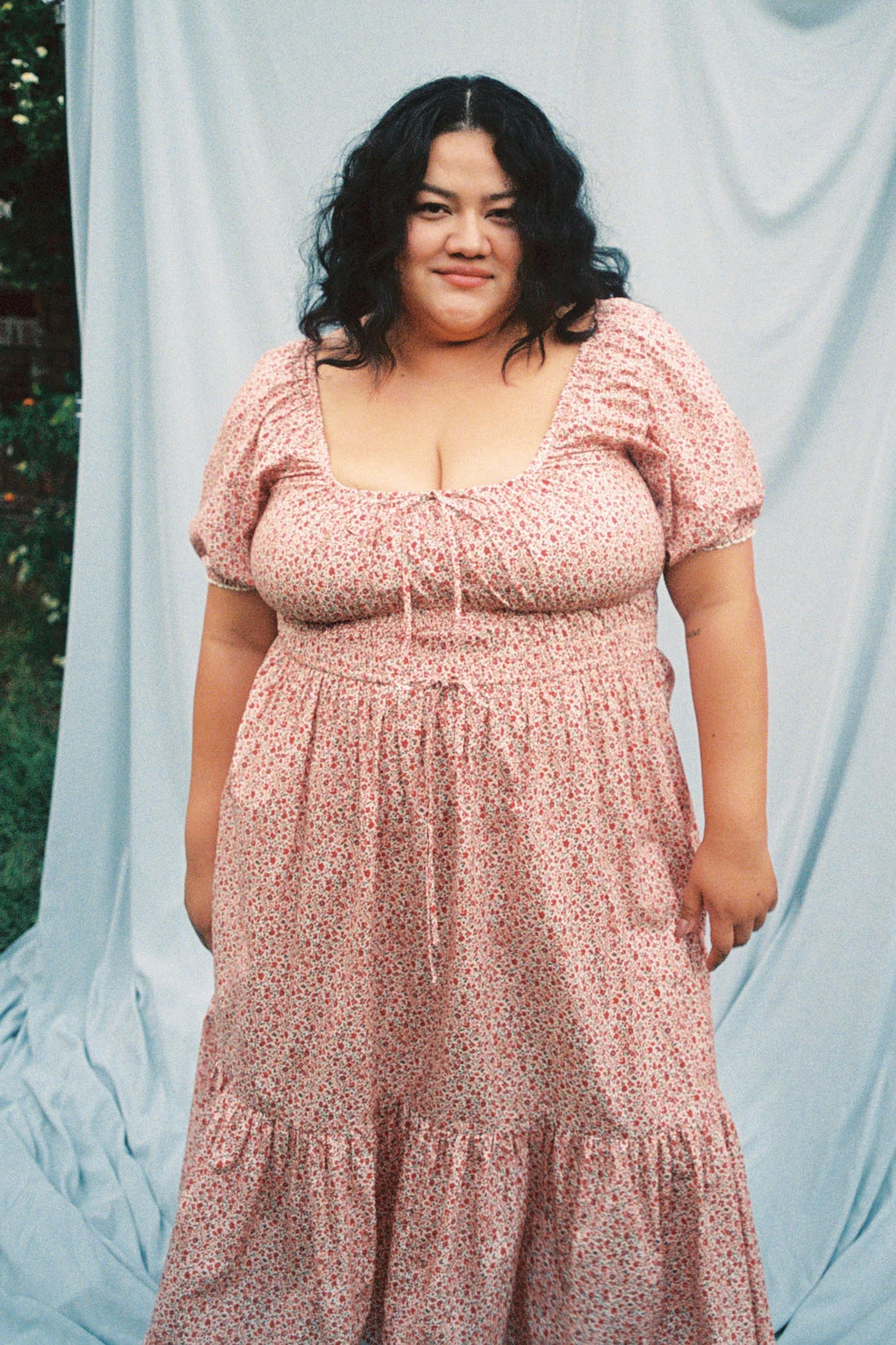 The Brynne Dress Extended | Maroon Calico