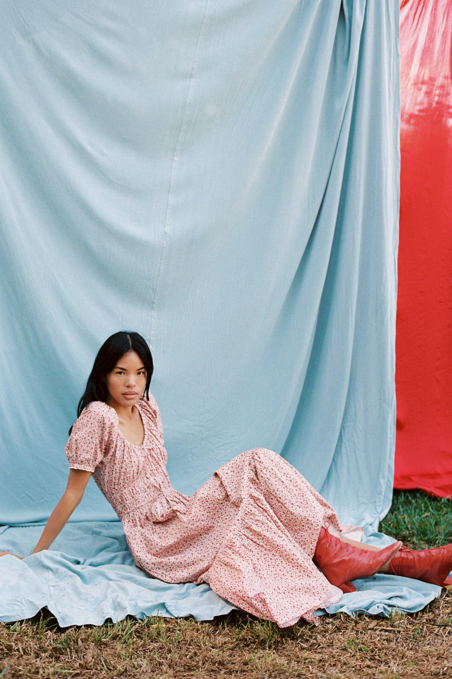 The Brynne Dress | Maroon Calico