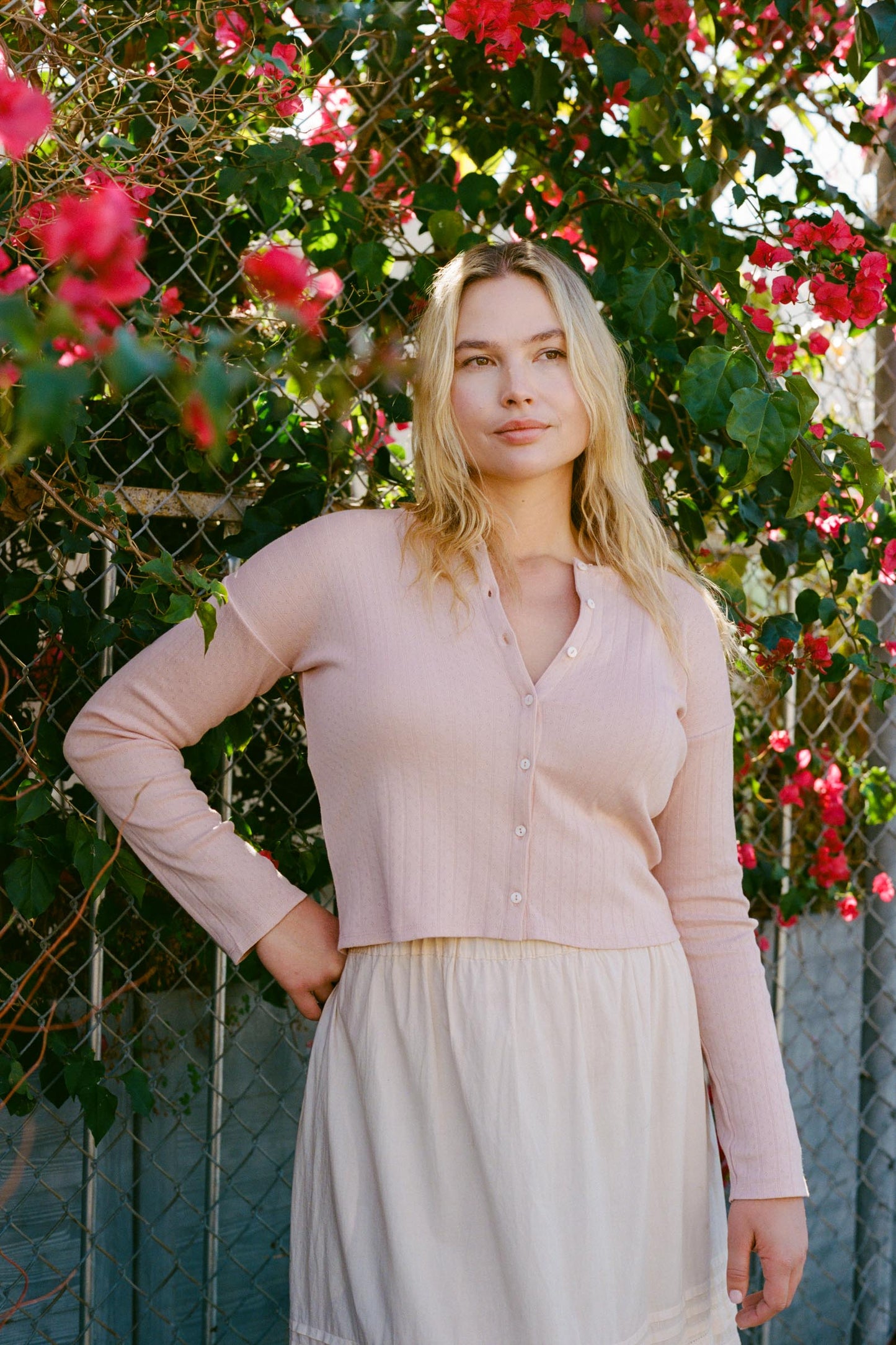 The Alison Cardigan | Lotus Regenerative Pointelle