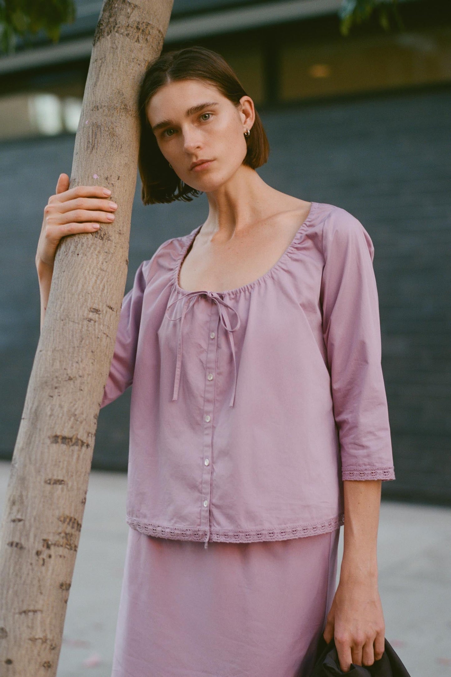 The Camelia Blouse | Lavender Mist