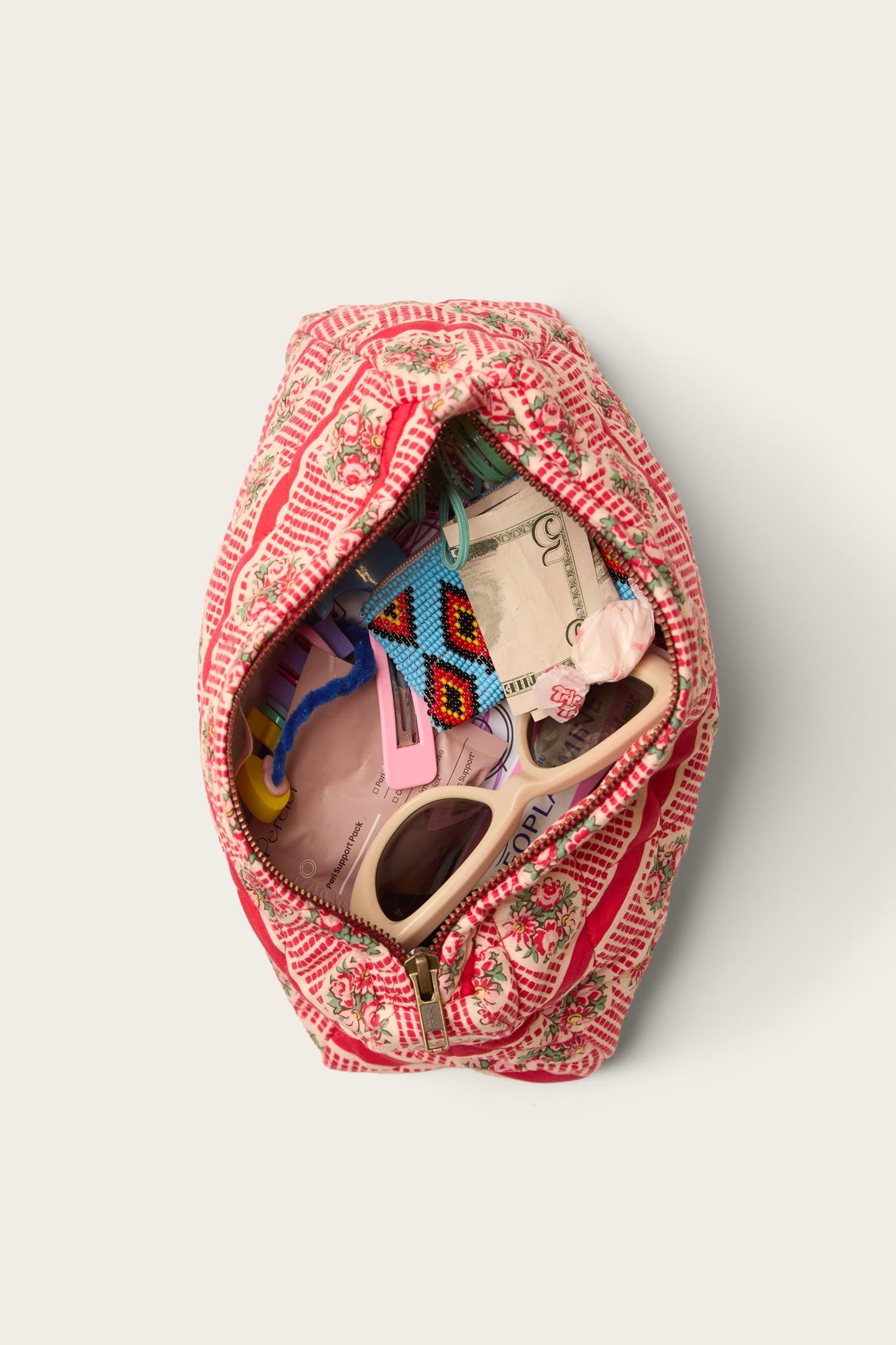 The Quilted Pouch | Carmine Bouquet