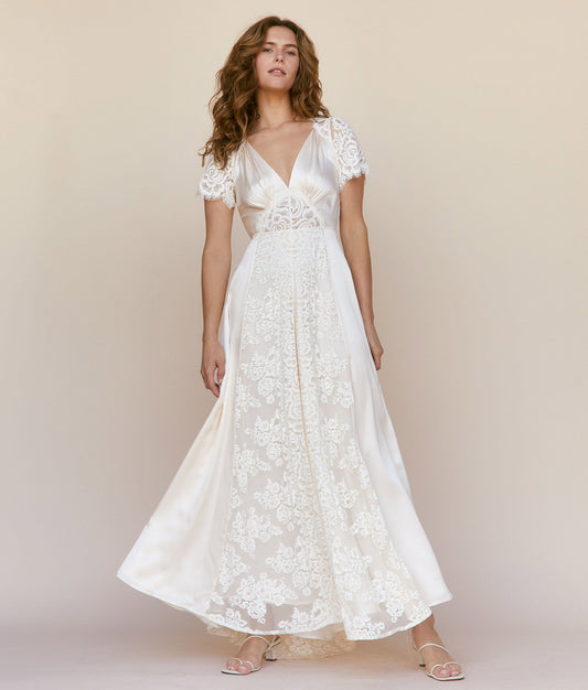 The Fitzgerald Dress | Pearl Silk