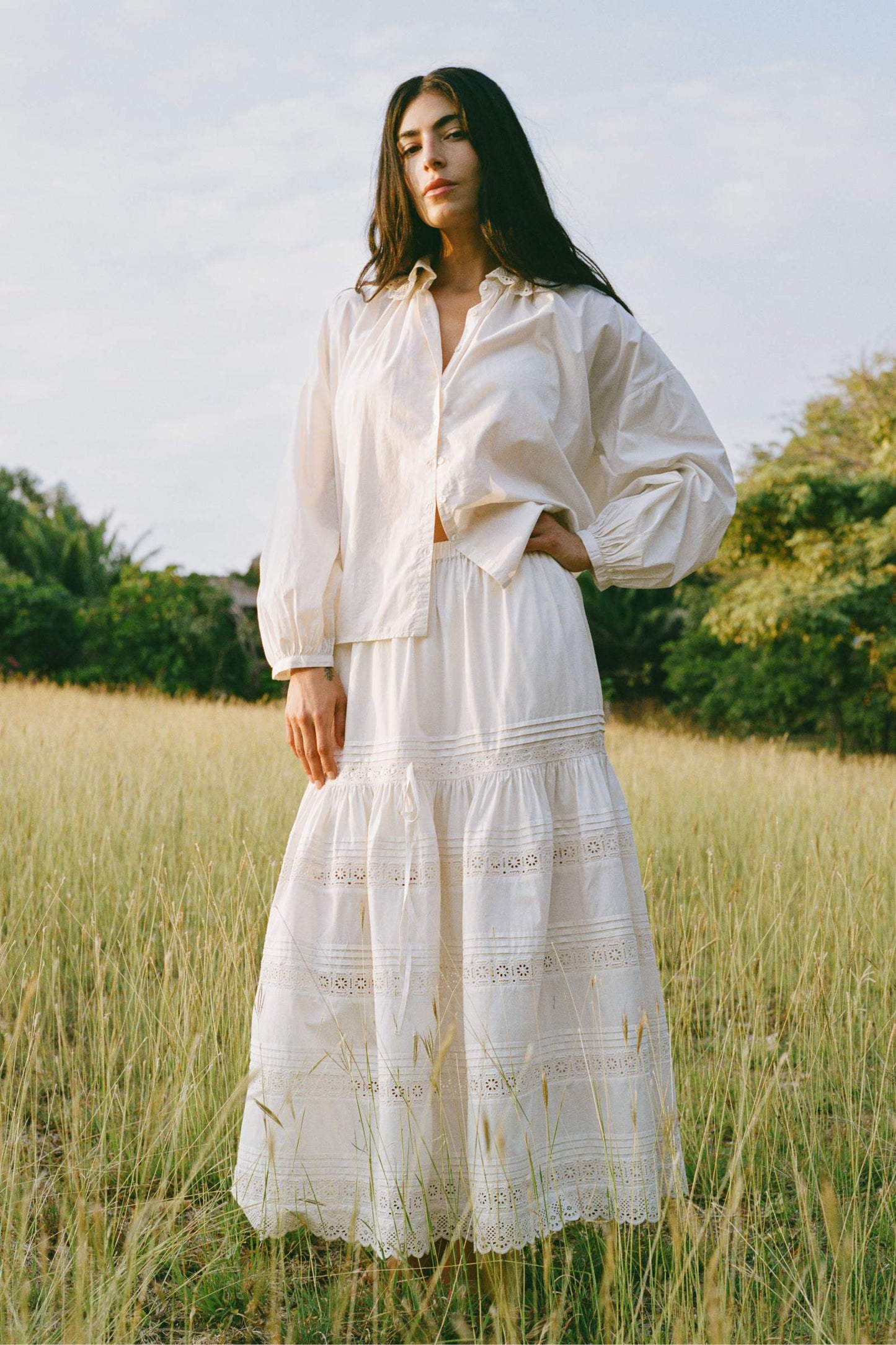 The Ghita Blouse | Pearl
