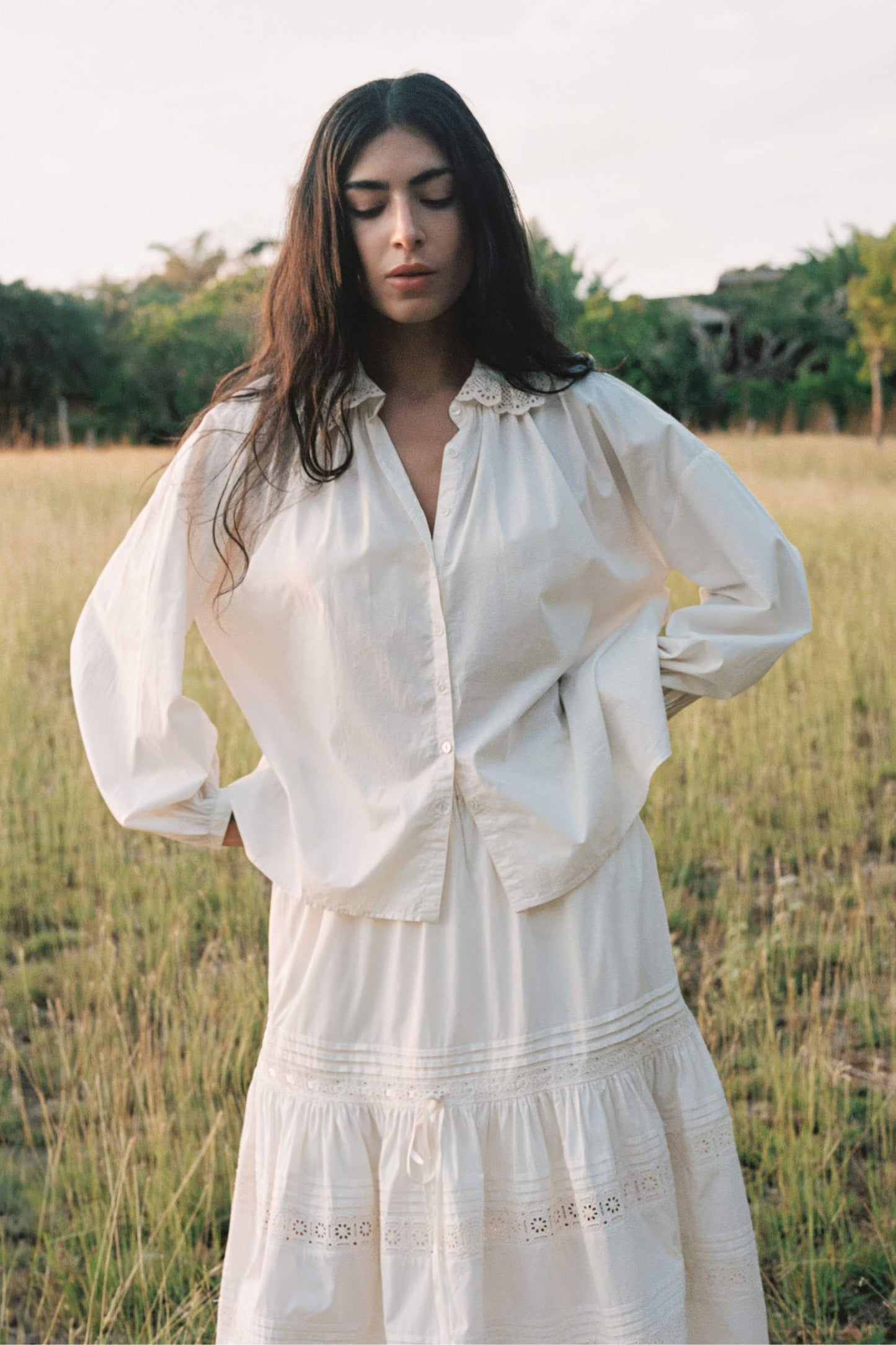 The Ghita Blouse | Pearl