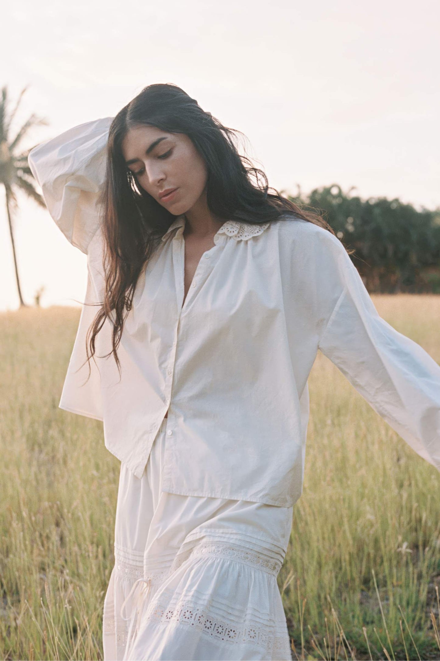 The Ghita Blouse | Pearl