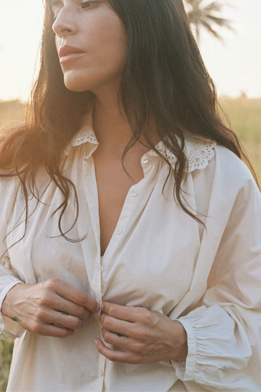 The Ghita Blouse | Pearl