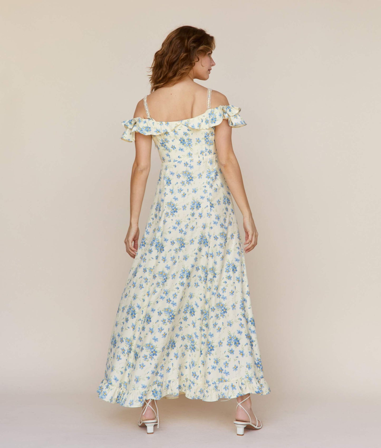 The Helina Dress | Lilies in Bloom Silk