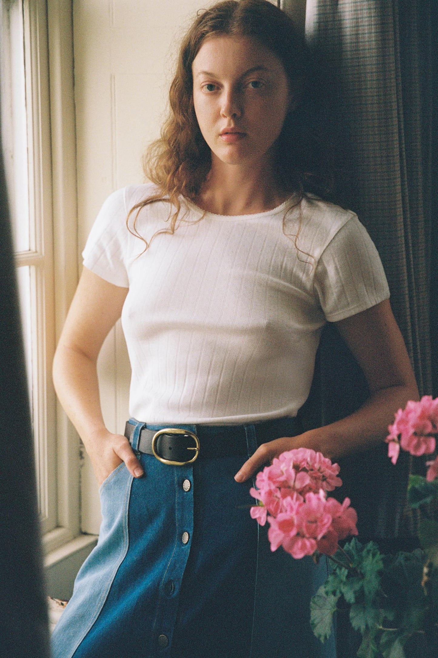 The Rayne Tee | Ivory Regenerative Pointelle