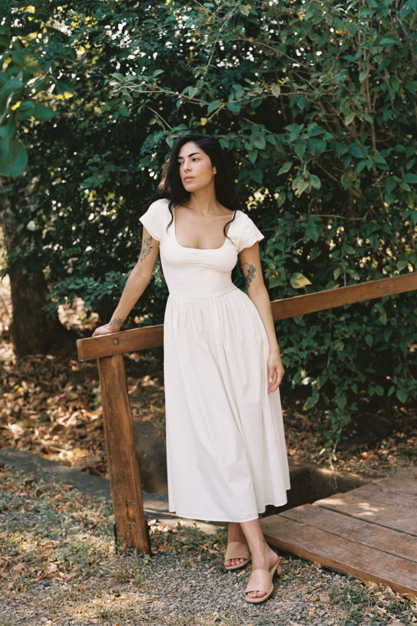 The Monica Dress | Antique White