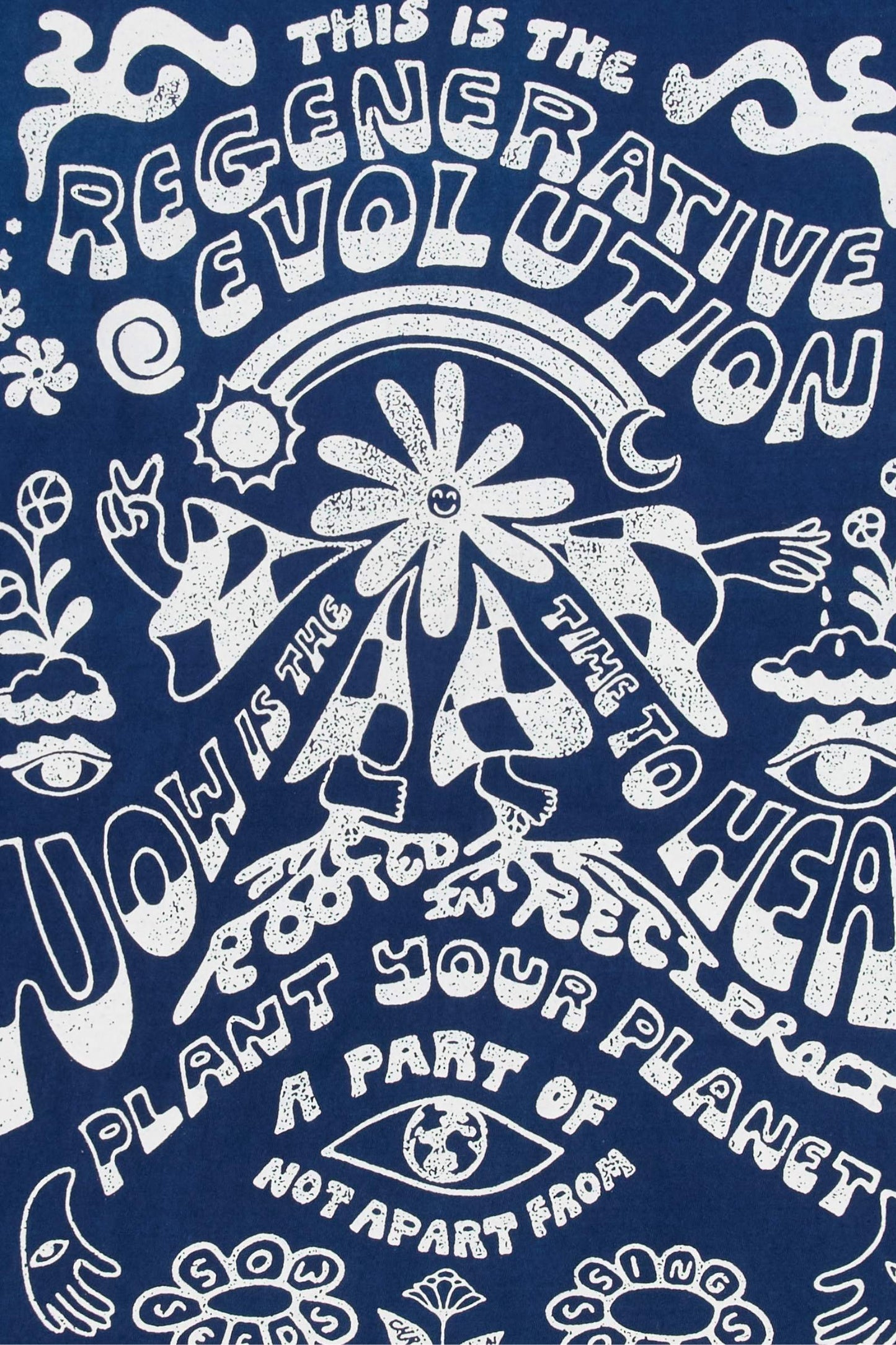 Regenerative Long Sleeve Tee | Evolution Indigo
