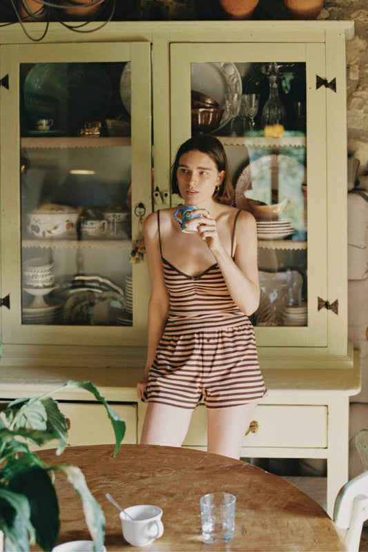 The Thelma Top | Chocolate Stripe
