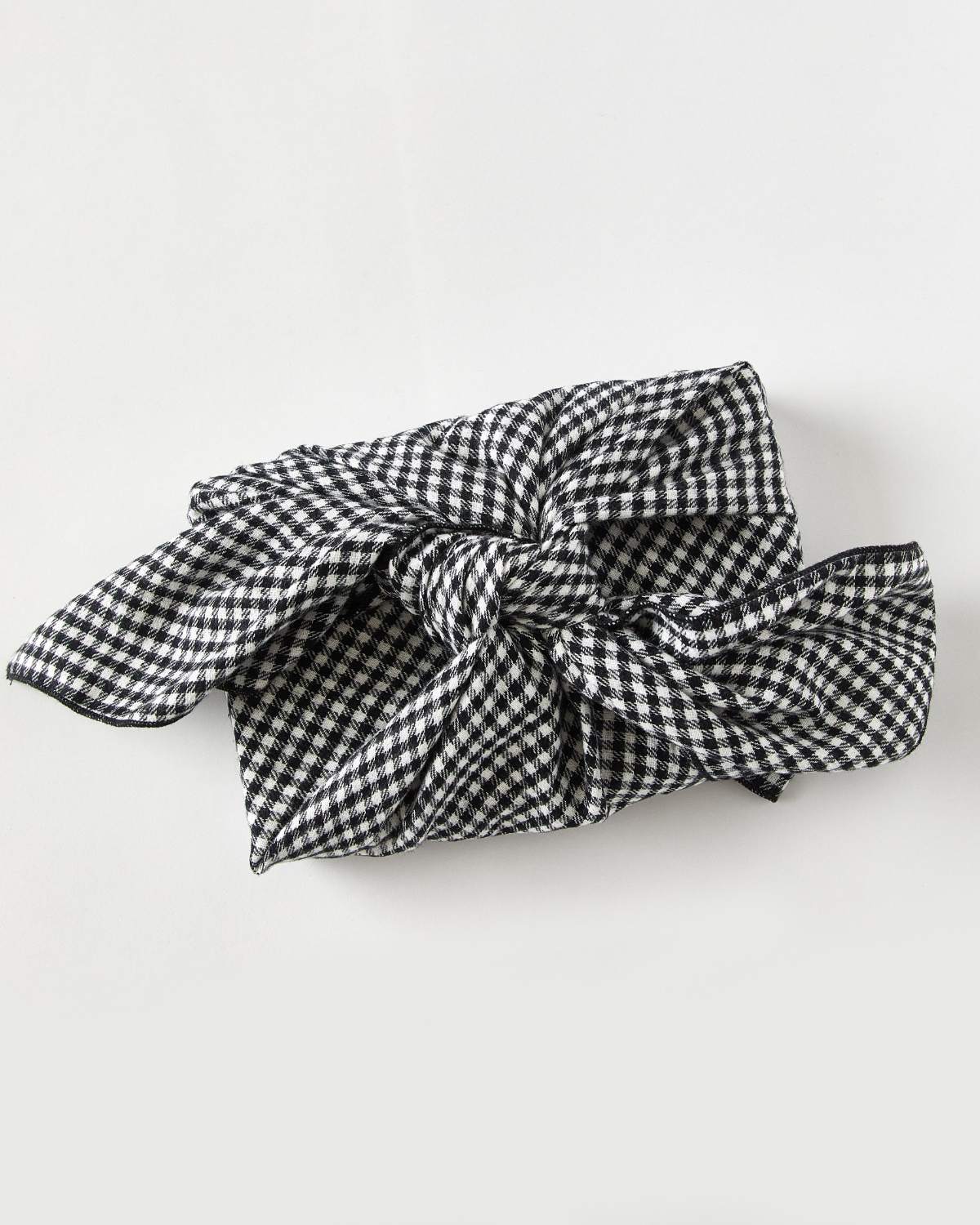 Upcycled Gift Wrapping | Noir Gingham