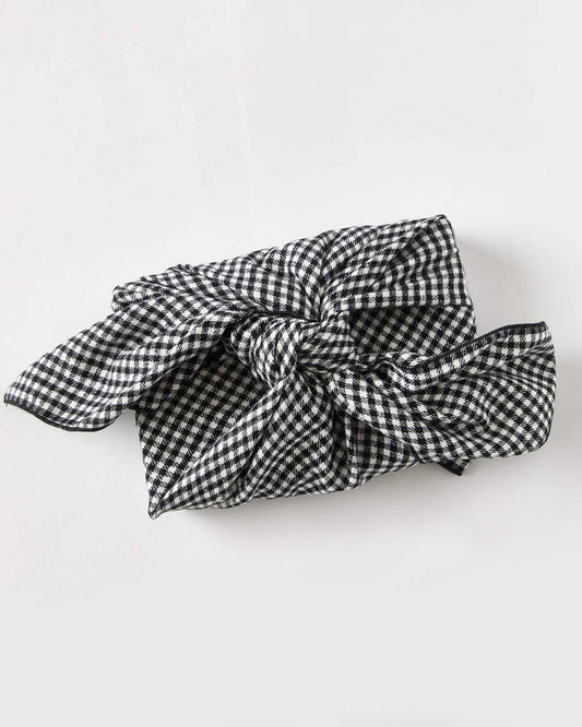 Upcycled Gift Wrapping | Noir Gingham