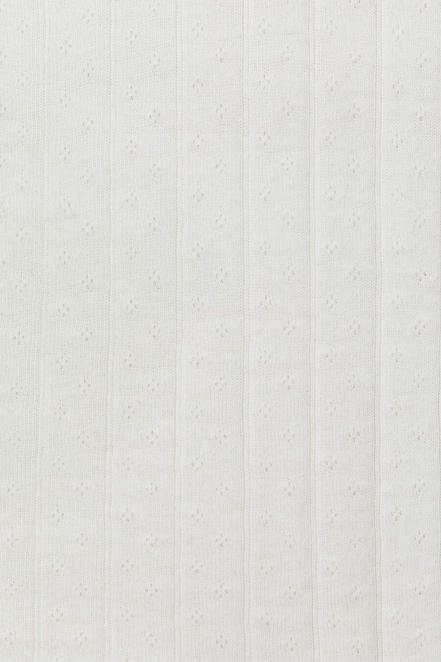 The Bridget Tee | Ivory Regenerative Pointelle
